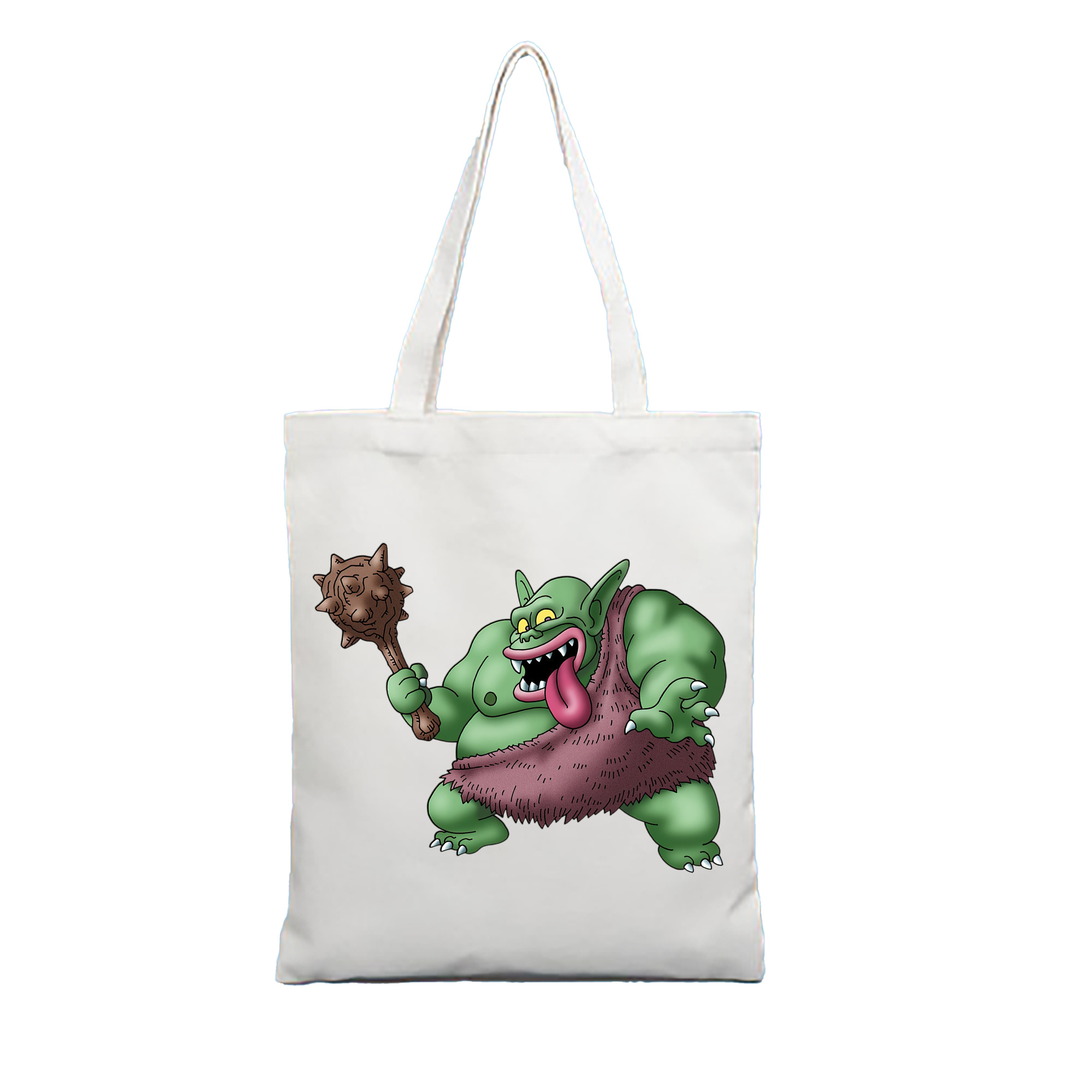 （画像用） ドラゴンクエスト Doragon Kuesuto Dragon Quest 縦型キャンバス生地手提げバッグ　トートバッグ