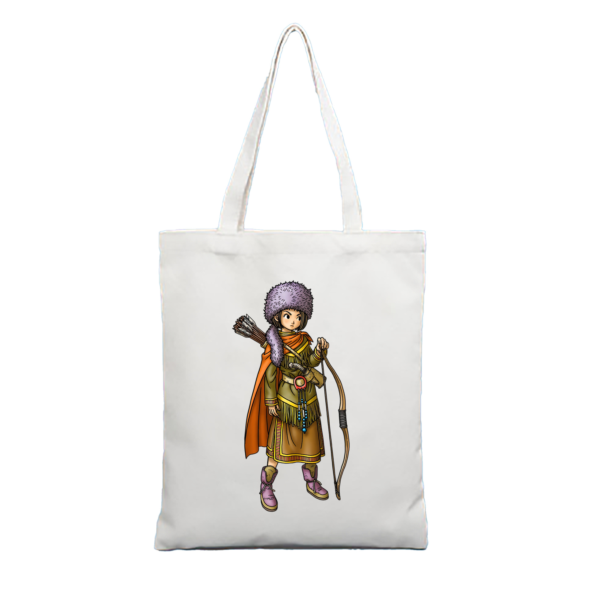 （画像用） ドラゴンクエスト Doragon Kuesuto Dragon Quest 縦型キャンバス生地手提げバッグ　トートバッグ