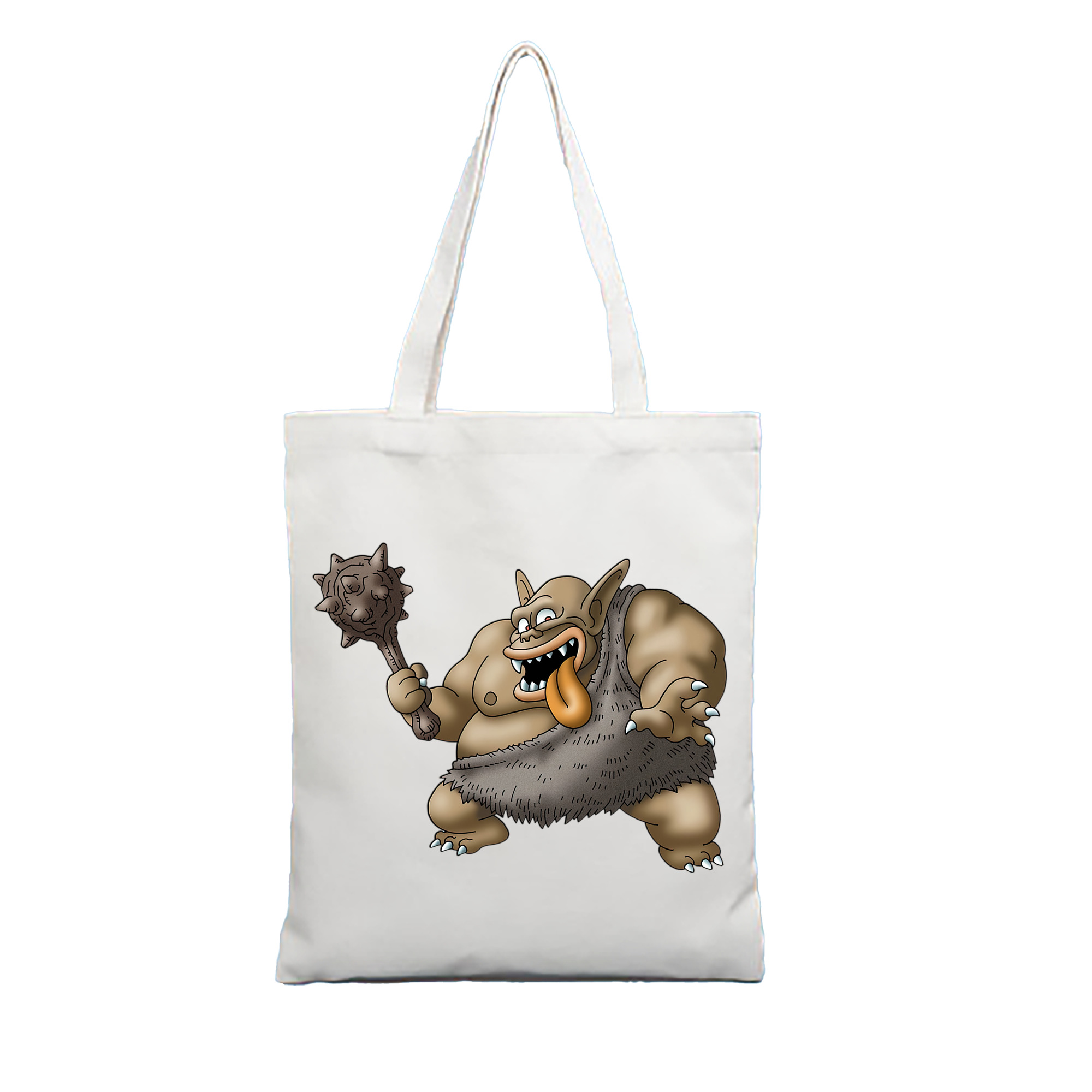 （画像用） ドラゴンクエスト Doragon Kuesuto Dragon Quest 縦型キャンバス生地手提げバッグ　トートバッグ