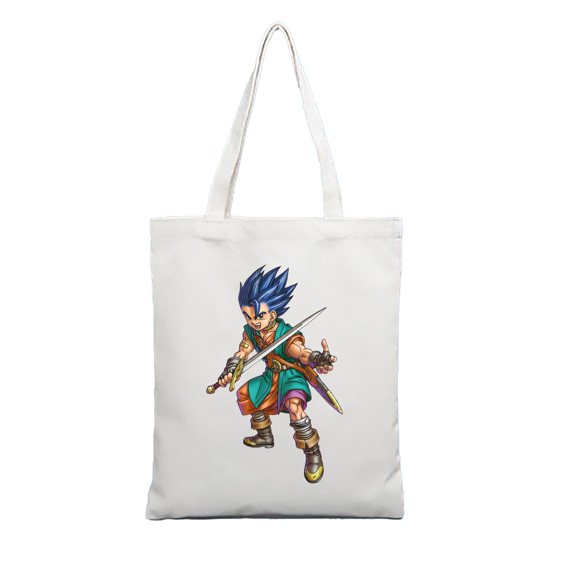 （画像用） ドラゴンクエスト Doragon Kuesuto Dragon Quest 縦型キャンバス生地手提げバッグ　トートバッグ