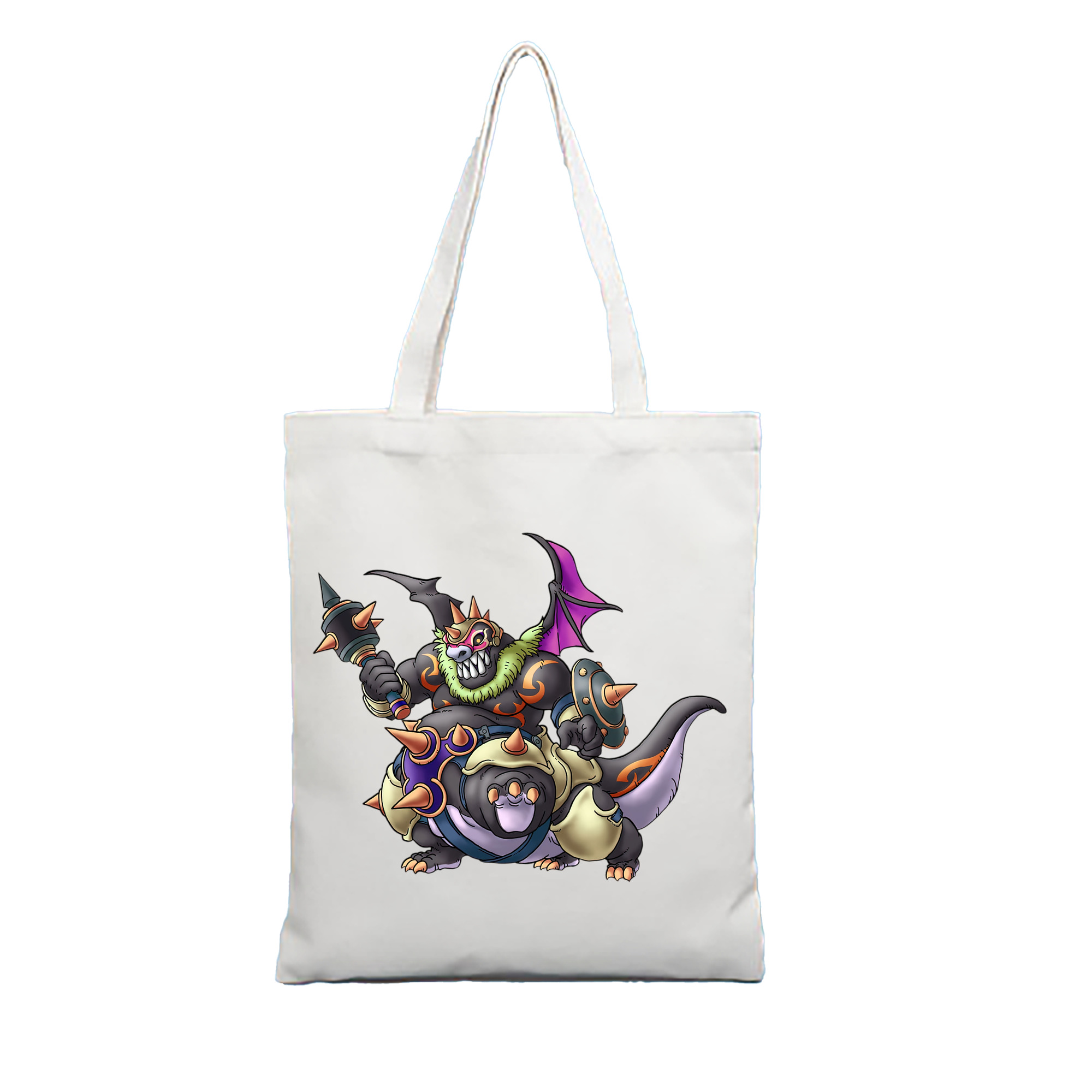 （画像用） ドラゴンクエスト Doragon Kuesuto Dragon Quest 縦型キャンバス生地手提げバッグ　トートバッグ