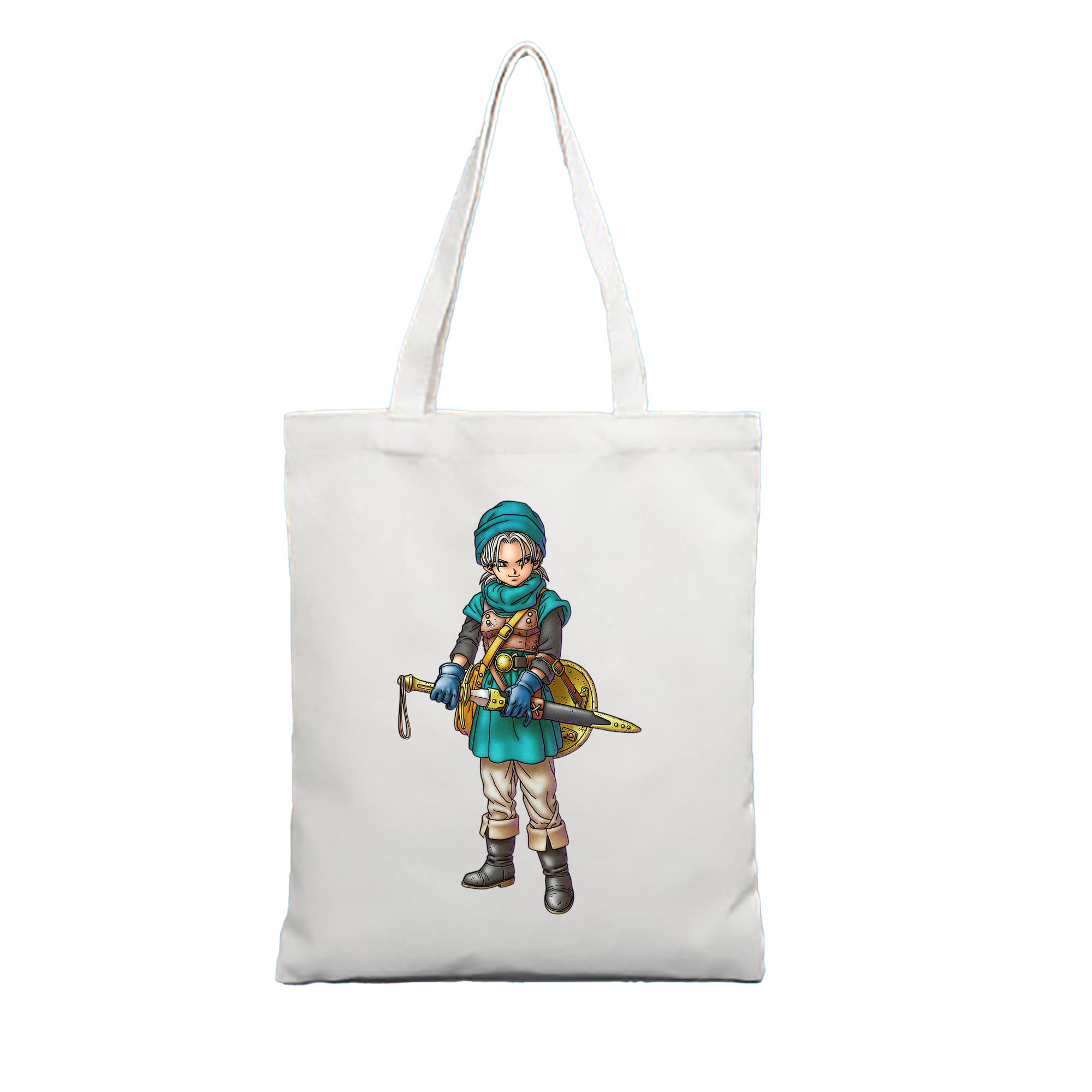 （画像用） ドラゴンクエスト Doragon Kuesuto Dragon Quest 縦型キャンバス生地手提げバッグ　トートバッグ
