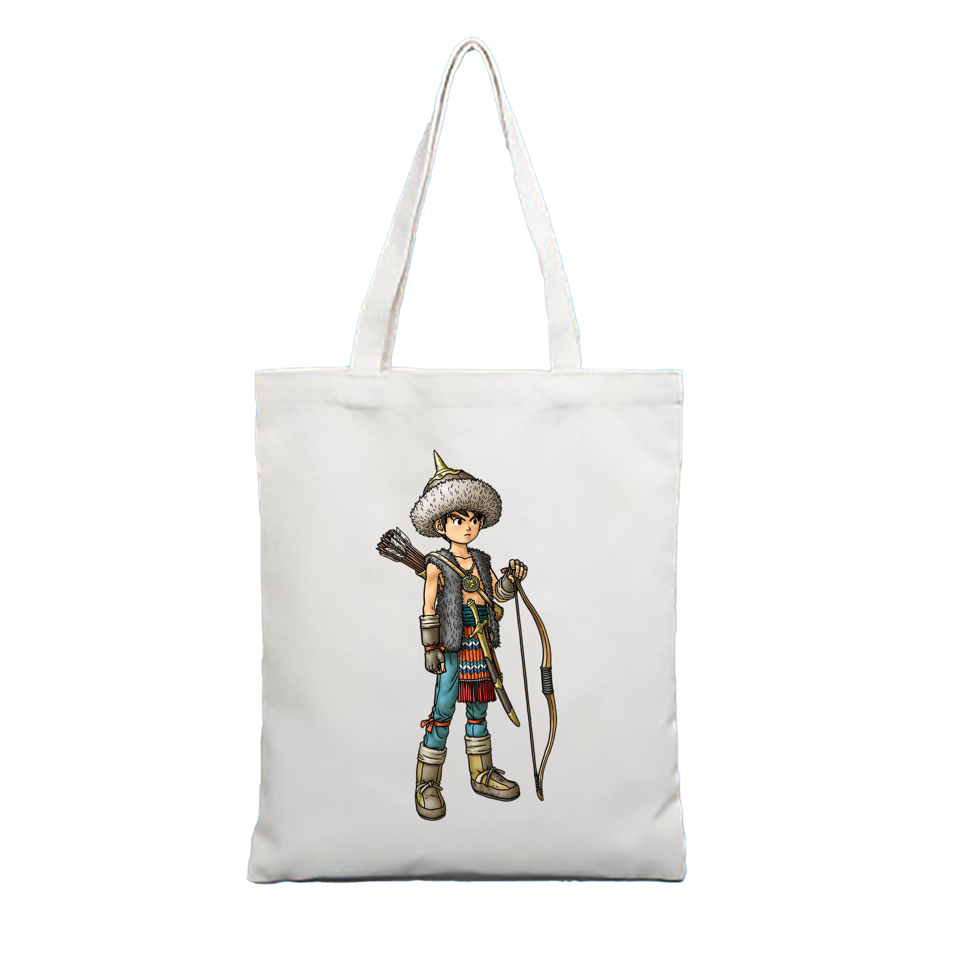 （画像用） ドラゴンクエスト Doragon Kuesuto Dragon Quest 縦型キャンバス生地手提げバッグ　トートバッグ