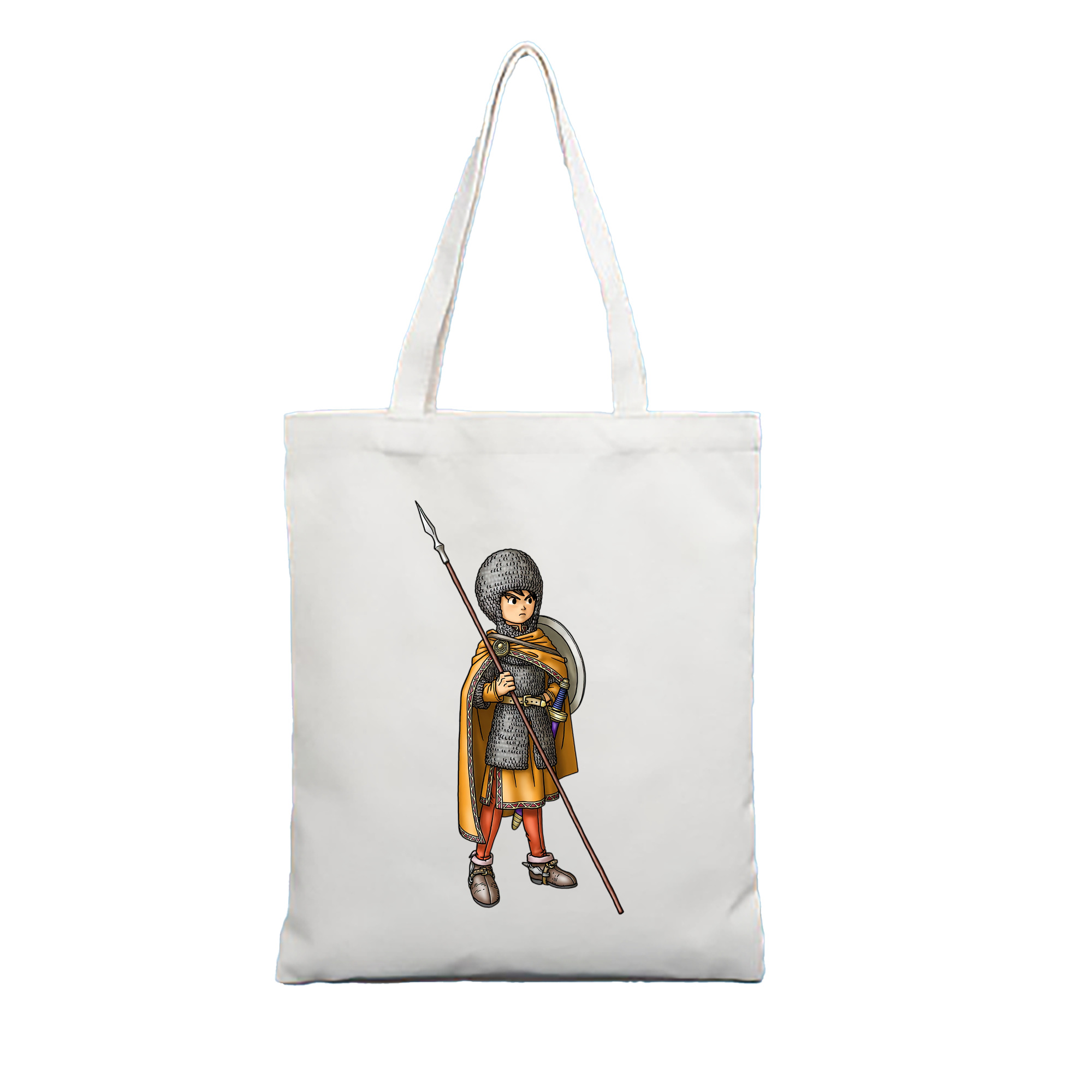 （画像用） ドラゴンクエスト Doragon Kuesuto Dragon Quest 縦型キャンバス生地手提げバッグ　トートバッグ