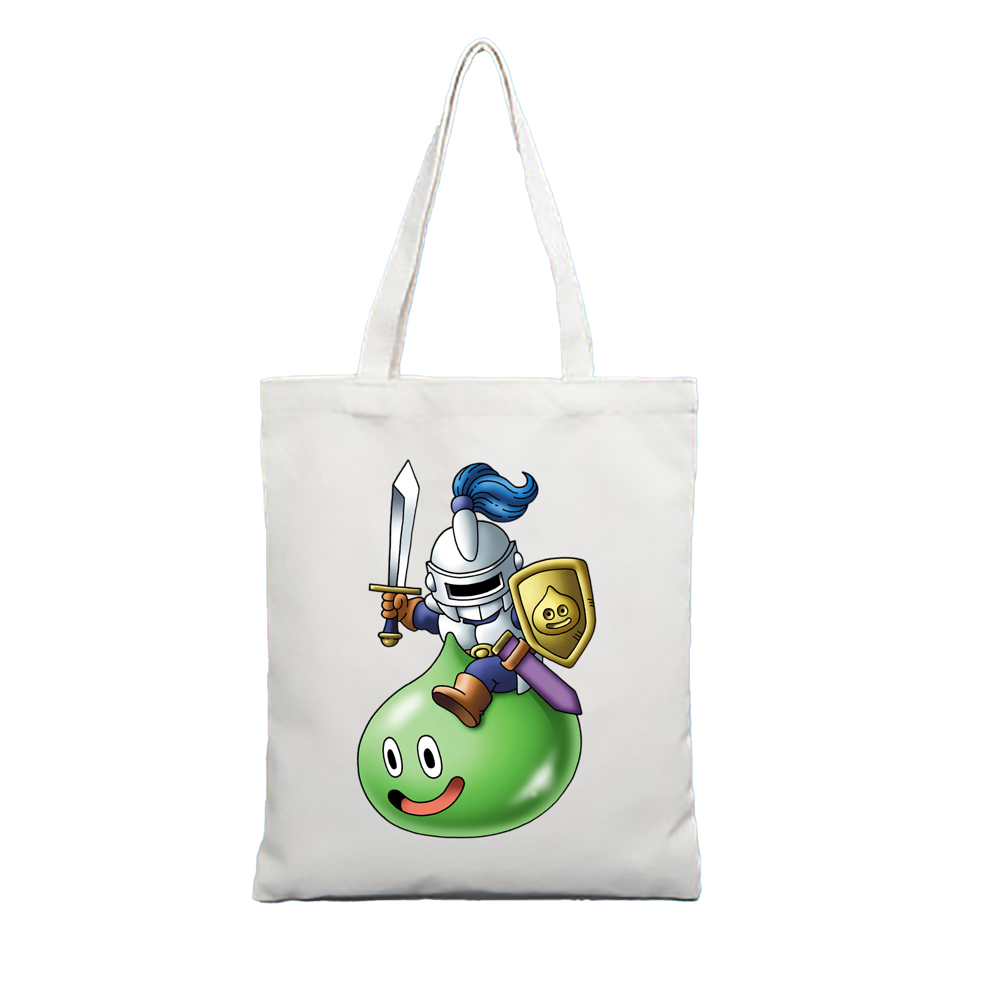 （画像用） ドラゴンクエスト Doragon Kuesuto Dragon Quest 縦型キャンバス生地手提げバッグ　トートバッグ