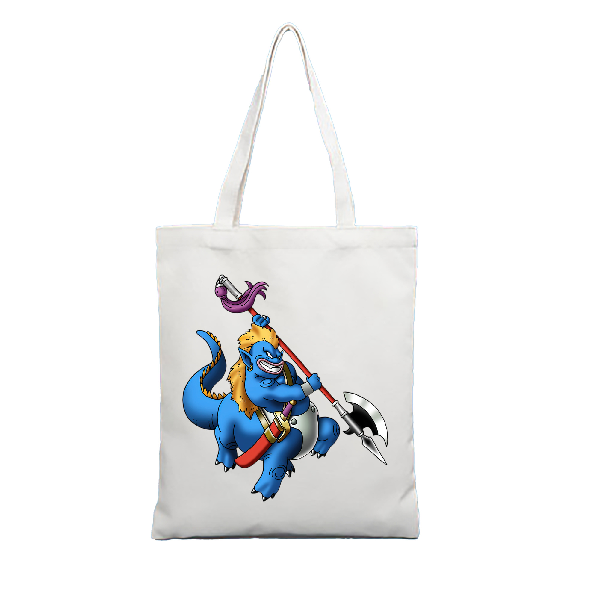 （画像用） ドラゴンクエスト Doragon Kuesuto Dragon Quest 縦型キャンバス生地手提げバッグ　トートバッグ