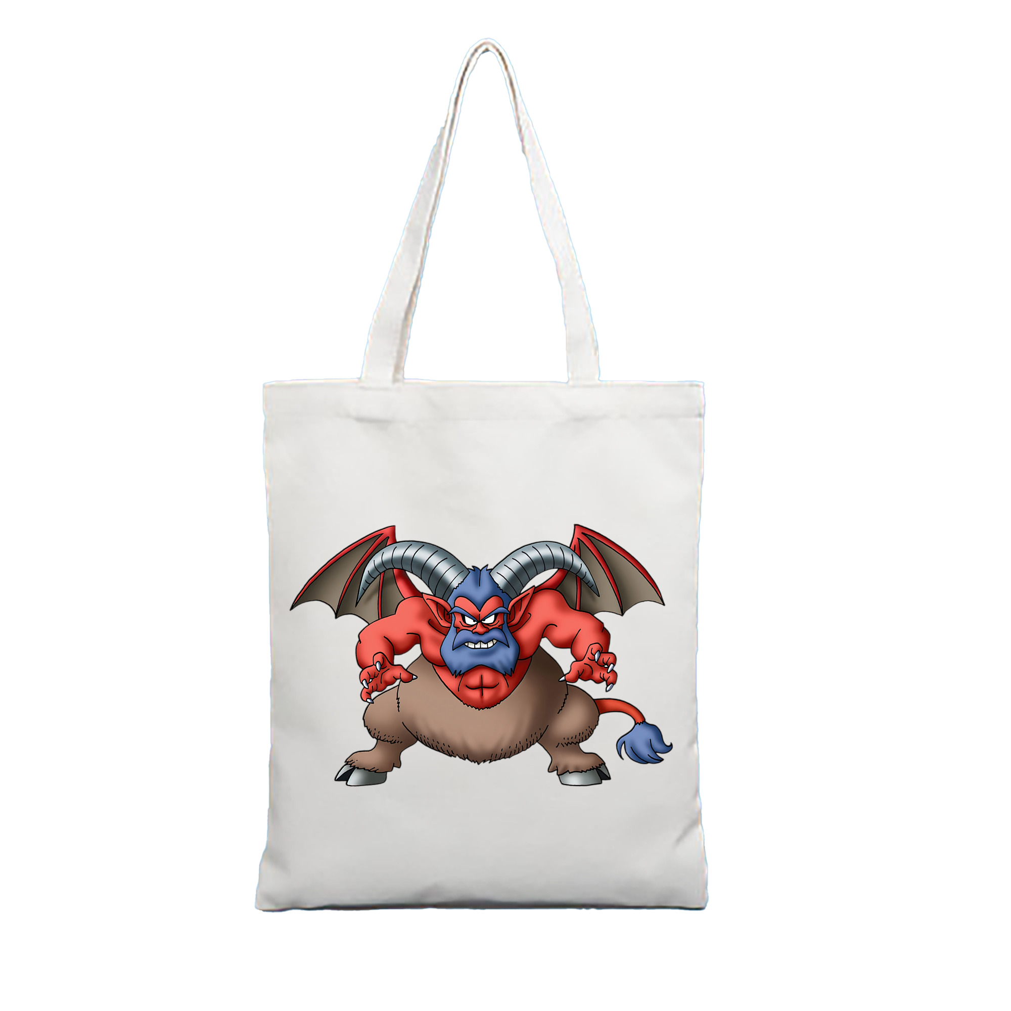 （画像用） ドラゴンクエスト Doragon Kuesuto Dragon Quest 縦型キャンバス生地手提げバッグ　トートバッグ