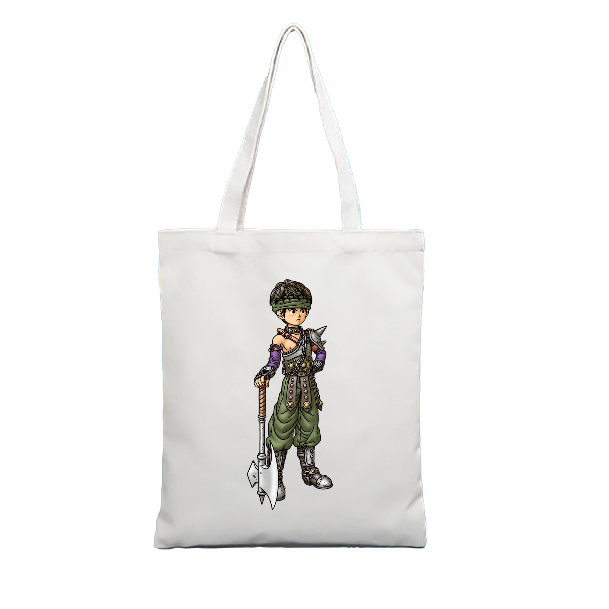 （画像用） ドラゴンクエスト Doragon Kuesuto Dragon Quest 縦型キャンバス生地手提げバッグ　トートバッグ