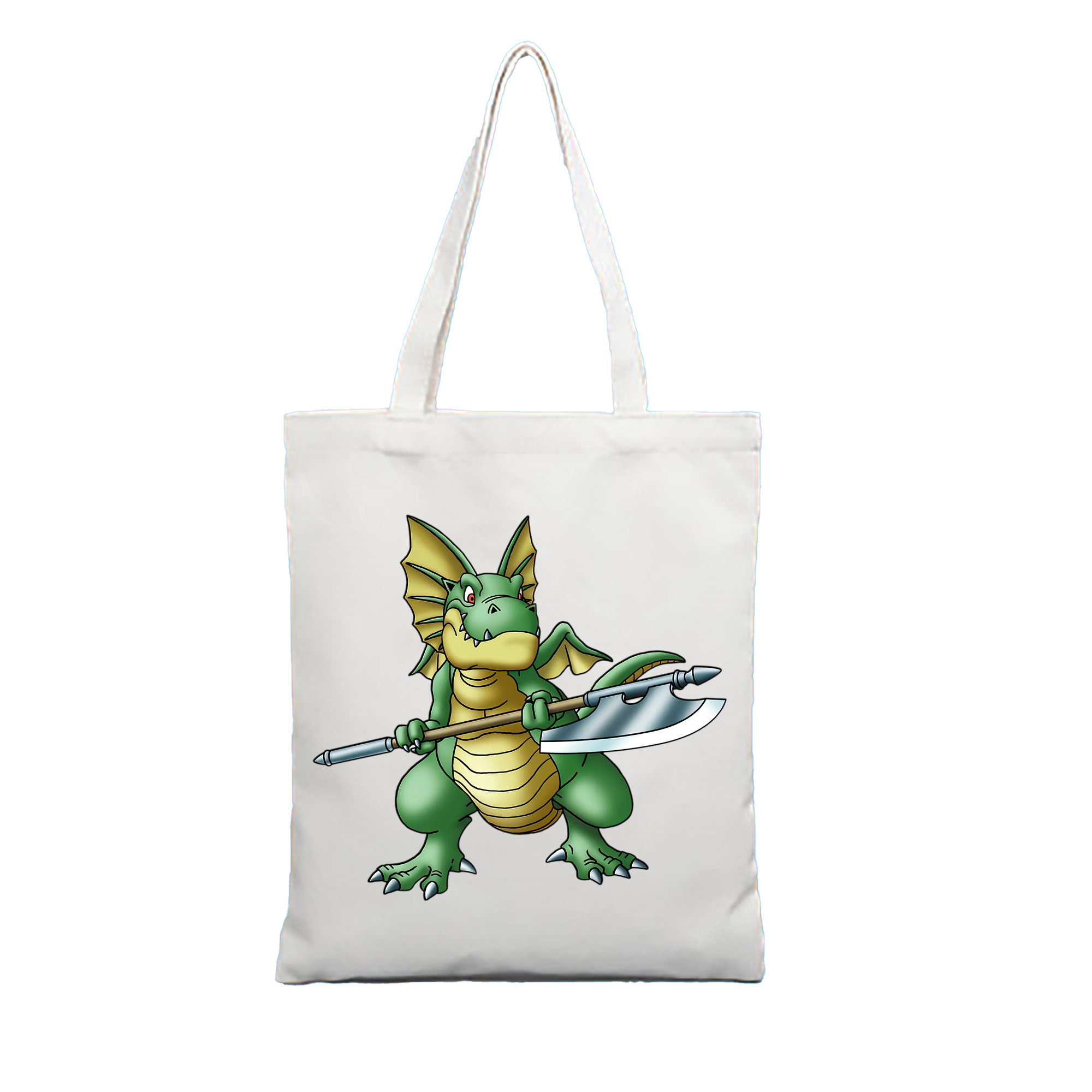 （画像用） ドラゴンクエスト Doragon Kuesuto Dragon Quest 縦型キャンバス生地手提げバッグ　トートバッグ