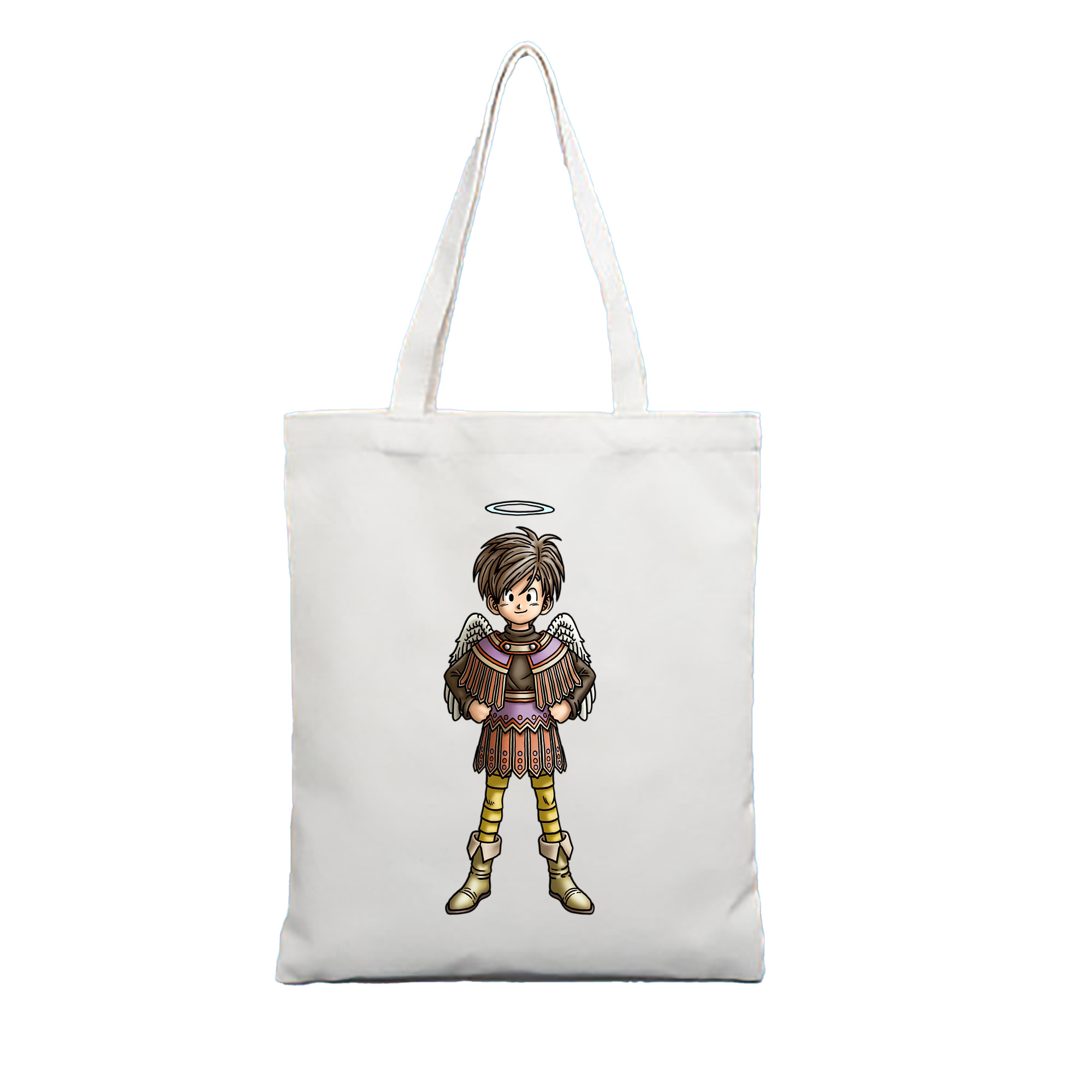 （画像用） ドラゴンクエスト Doragon Kuesuto Dragon Quest 縦型キャンバス生地手提げバッグ　トートバッグ