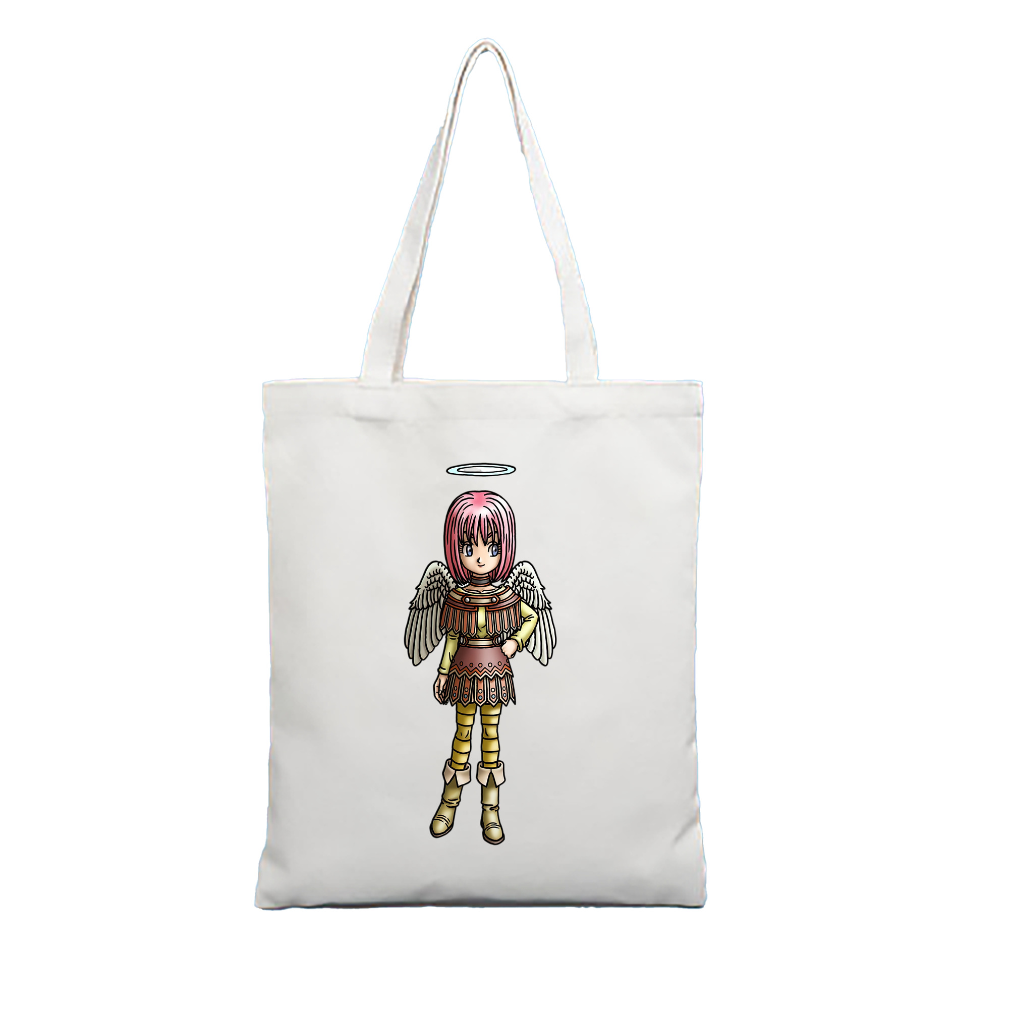 （画像用） ドラゴンクエスト Doragon Kuesuto Dragon Quest 縦型キャンバス生地手提げバッグ　トートバッグ