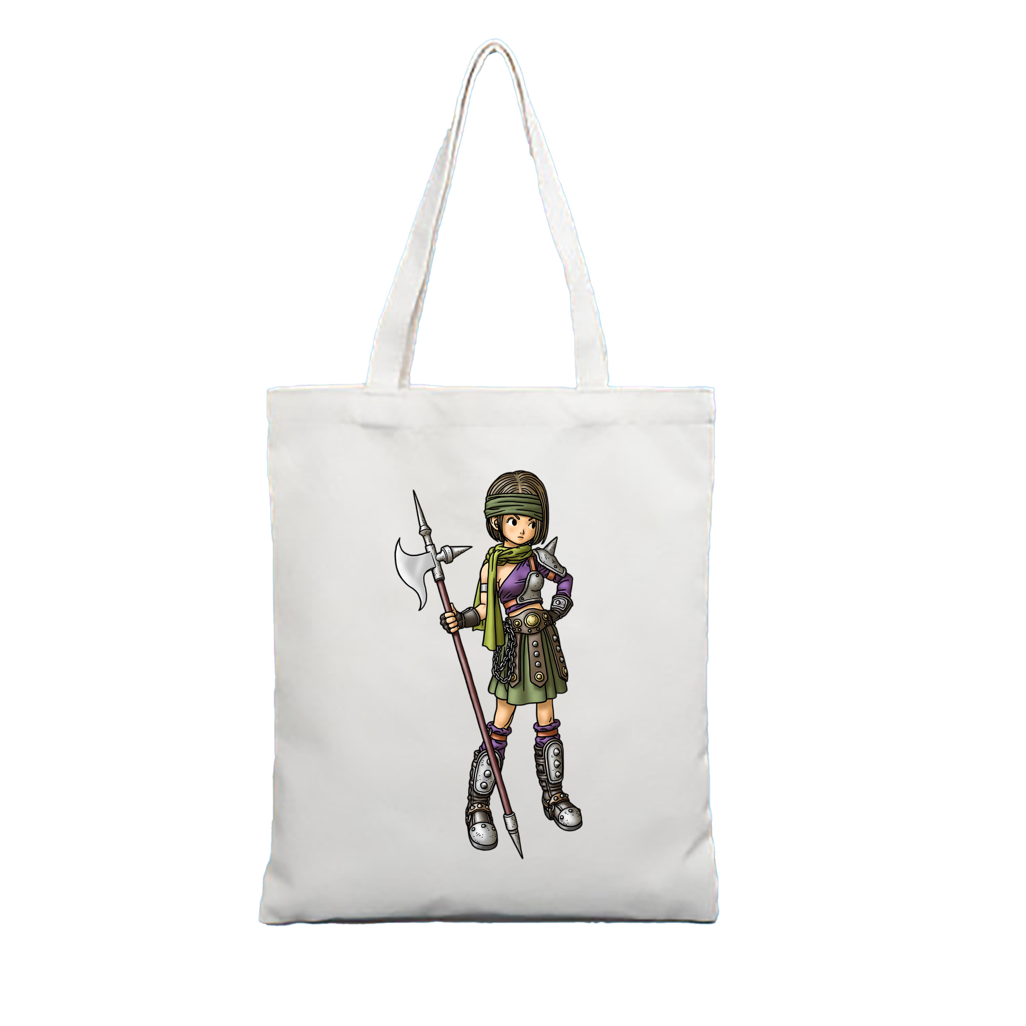 （画像用） ドラゴンクエスト Doragon Kuesuto Dragon Quest 縦型キャンバス生地手提げバッグ　トートバッグ