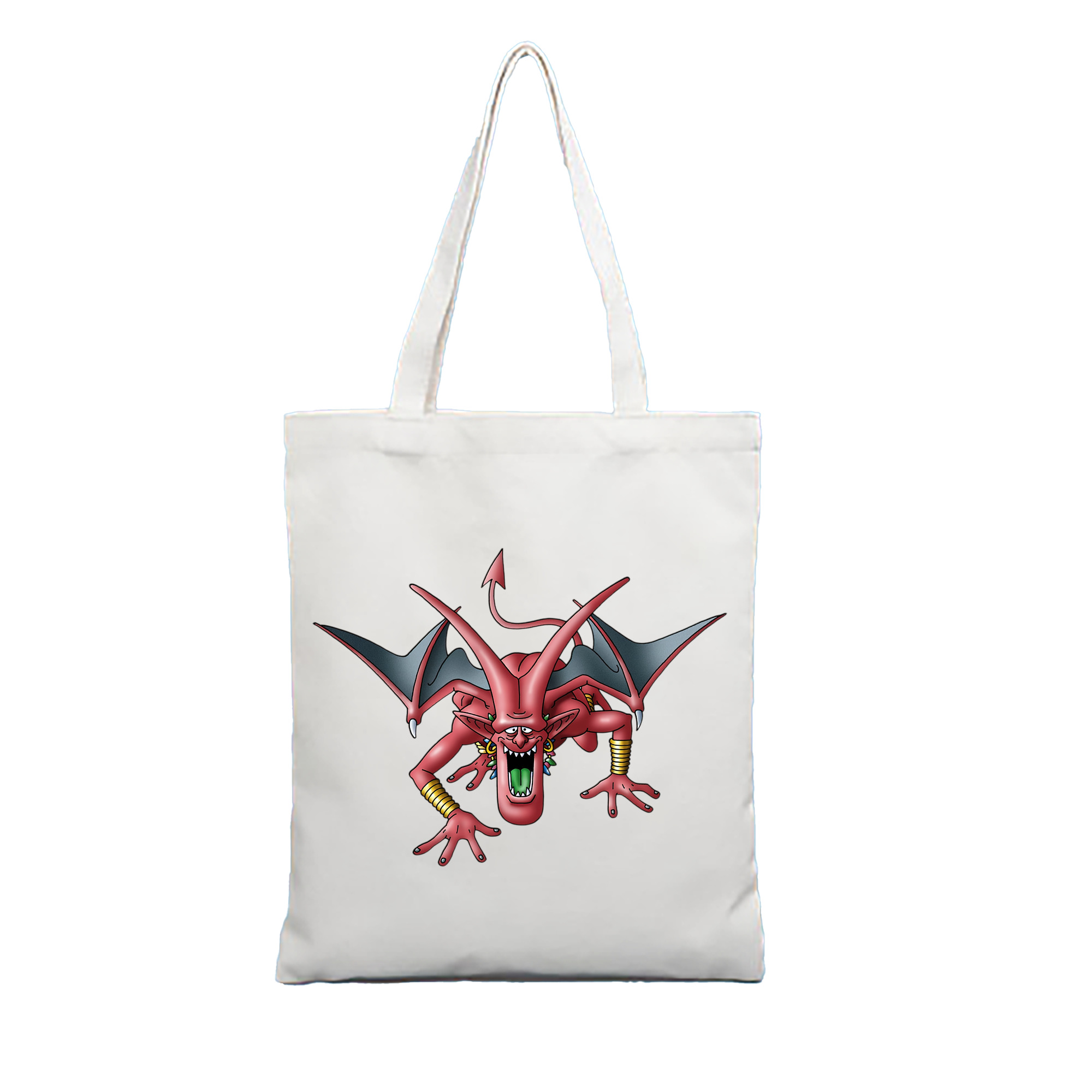 （画像用） ドラゴンクエスト Doragon Kuesuto Dragon Quest 縦型キャンバス生地手提げバッグ　トートバッグ