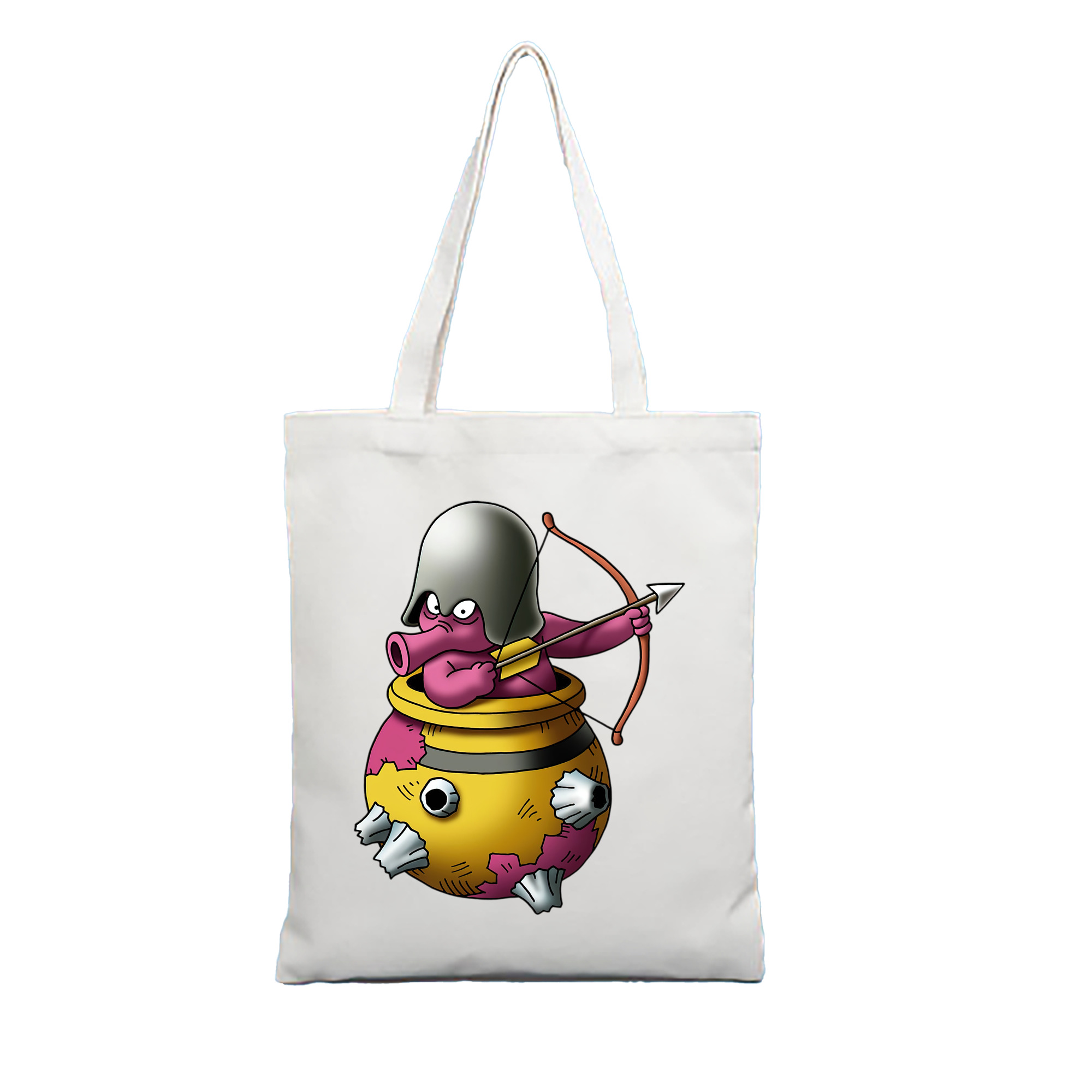 （画像用） ドラゴンクエスト Doragon Kuesuto Dragon Quest 縦型キャンバス生地手提げバッグ　トートバッグ