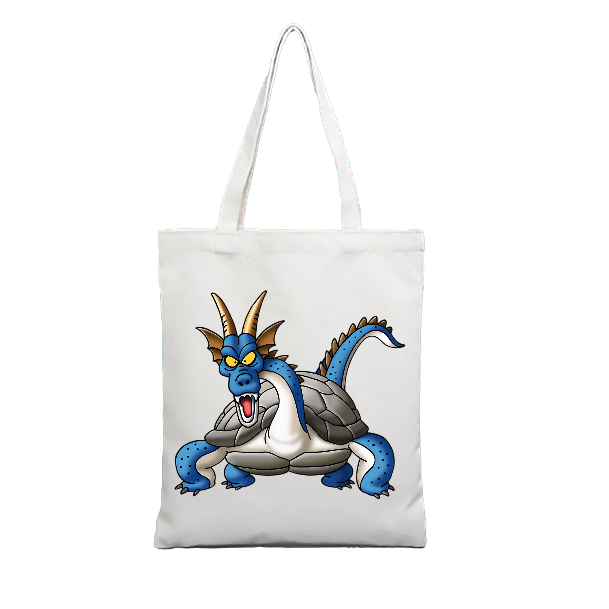 （画像用） ドラゴンクエスト Doragon Kuesuto Dragon Quest 縦型キャンバス生地手提げバッグ　トートバッグ