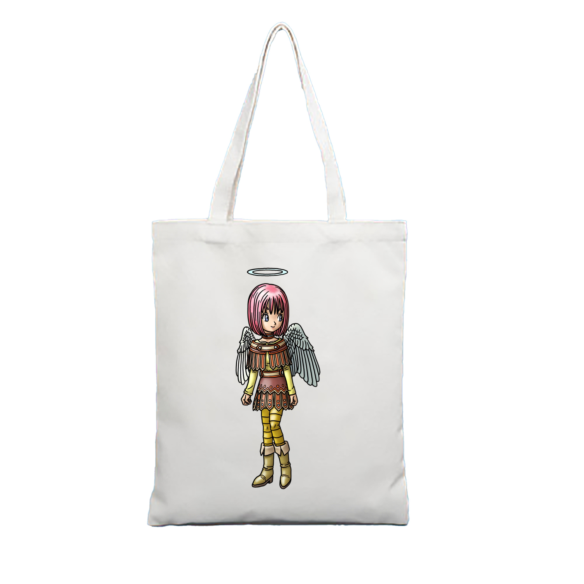 （画像用） ドラゴンクエスト Doragon Kuesuto Dragon Quest 縦型キャンバス生地手提げバッグ　トートバッグ