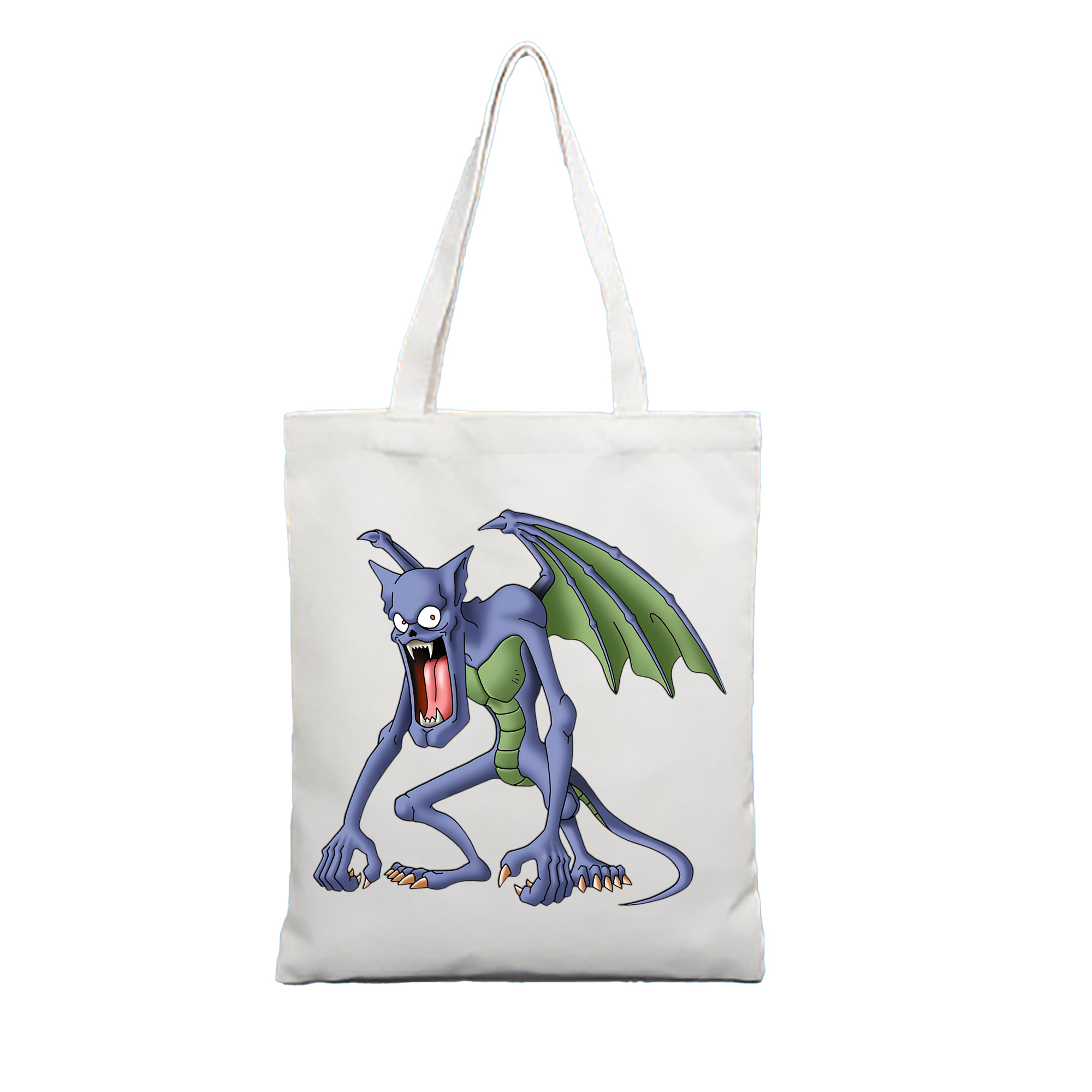 （画像用） ドラゴンクエスト Doragon Kuesuto Dragon Quest 縦型キャンバス生地手提げバッグ　トートバッグ
