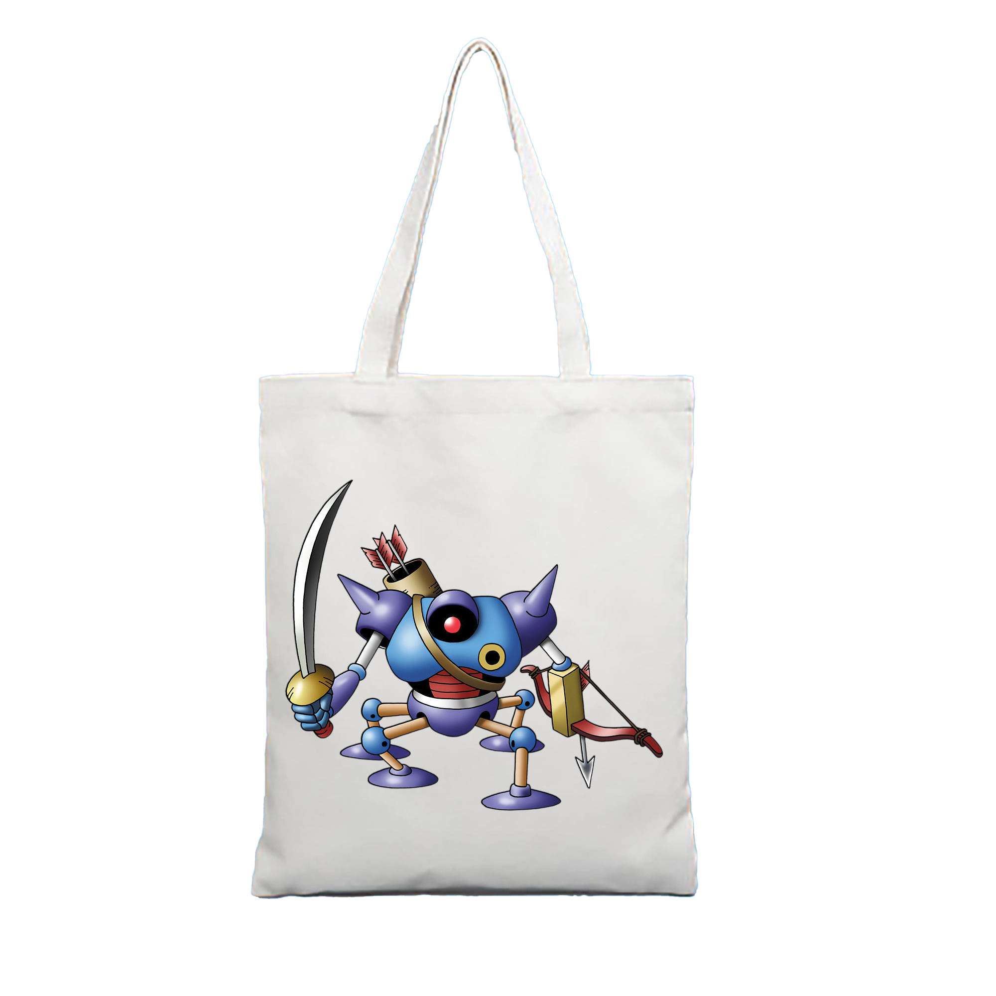 （画像用） ドラゴンクエスト Doragon Kuesuto Dragon Quest 縦型キャンバス生地手提げバッグ　トートバッグ