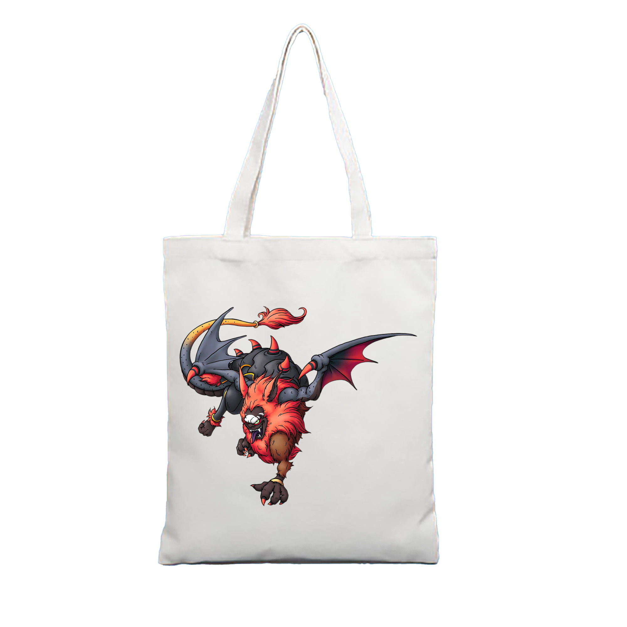 （画像用） ドラゴンクエスト Doragon Kuesuto Dragon Quest 縦型キャンバス生地手提げバッグ　トートバッグ