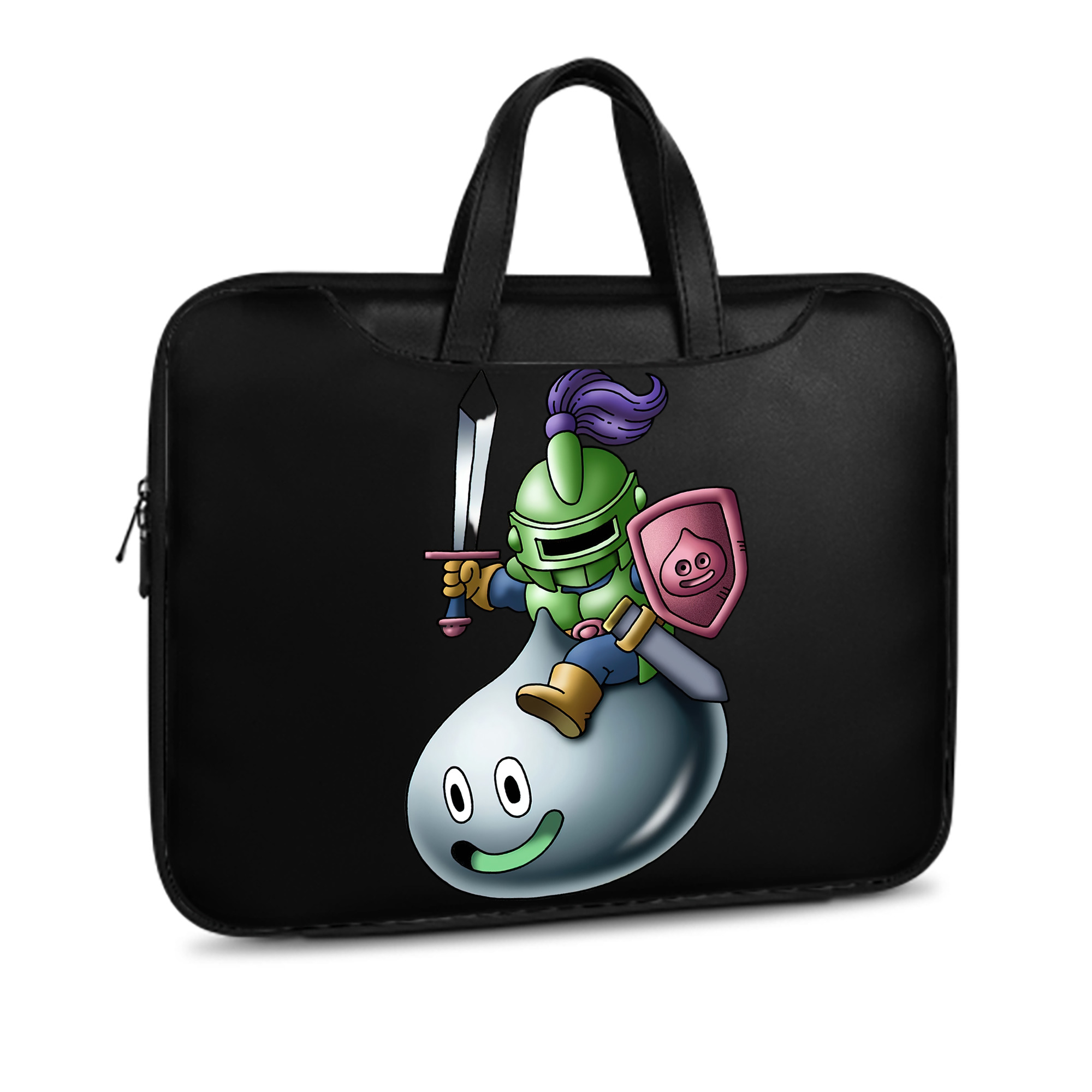 （画像用） ドラゴンクエスト Doragon Kuesuto Dragon Quest レザーラップトップバッグ　ノートパソコンケース