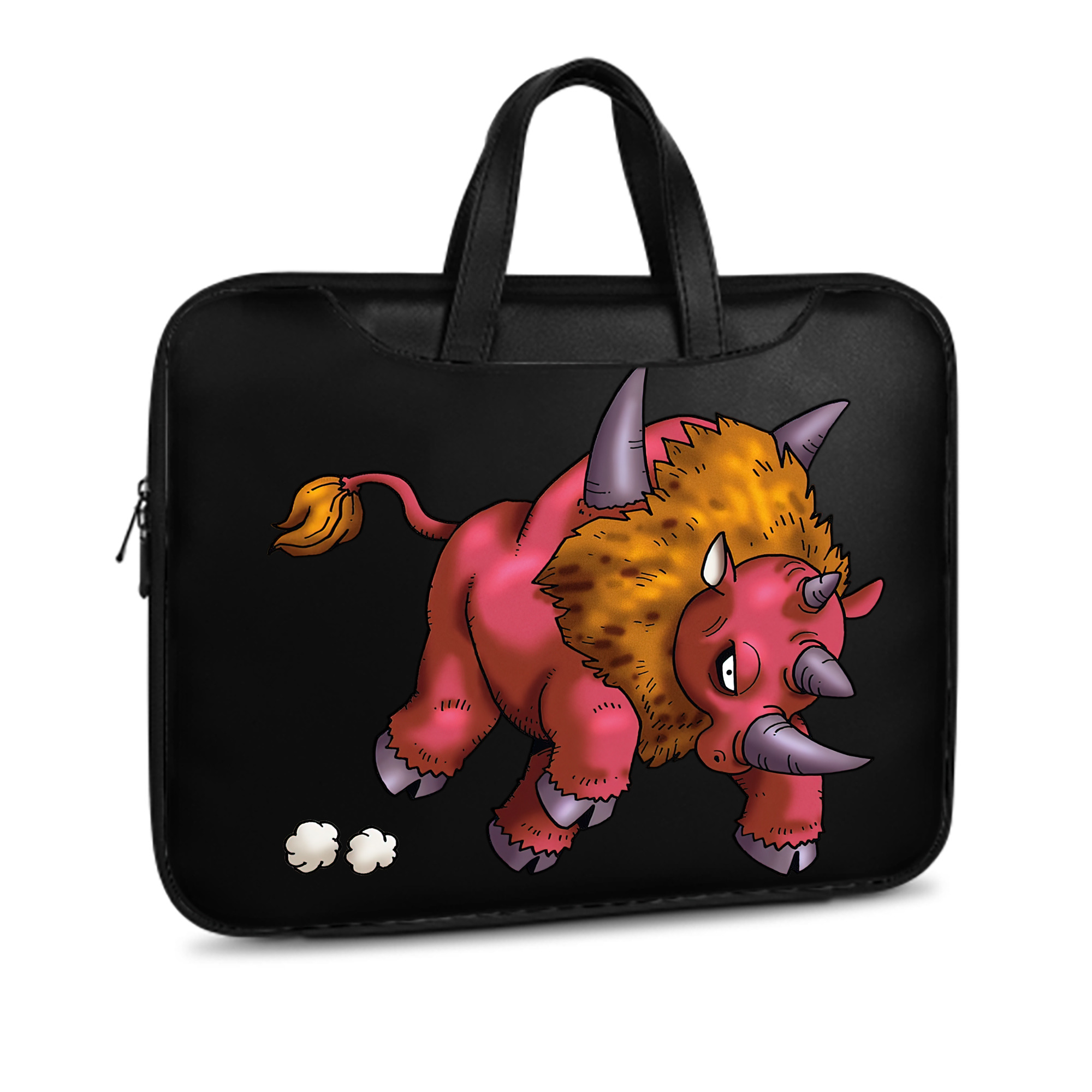 （画像用） ドラゴンクエスト Doragon Kuesuto Dragon Quest レザーラップトップバッグ　ノートパソコンケース