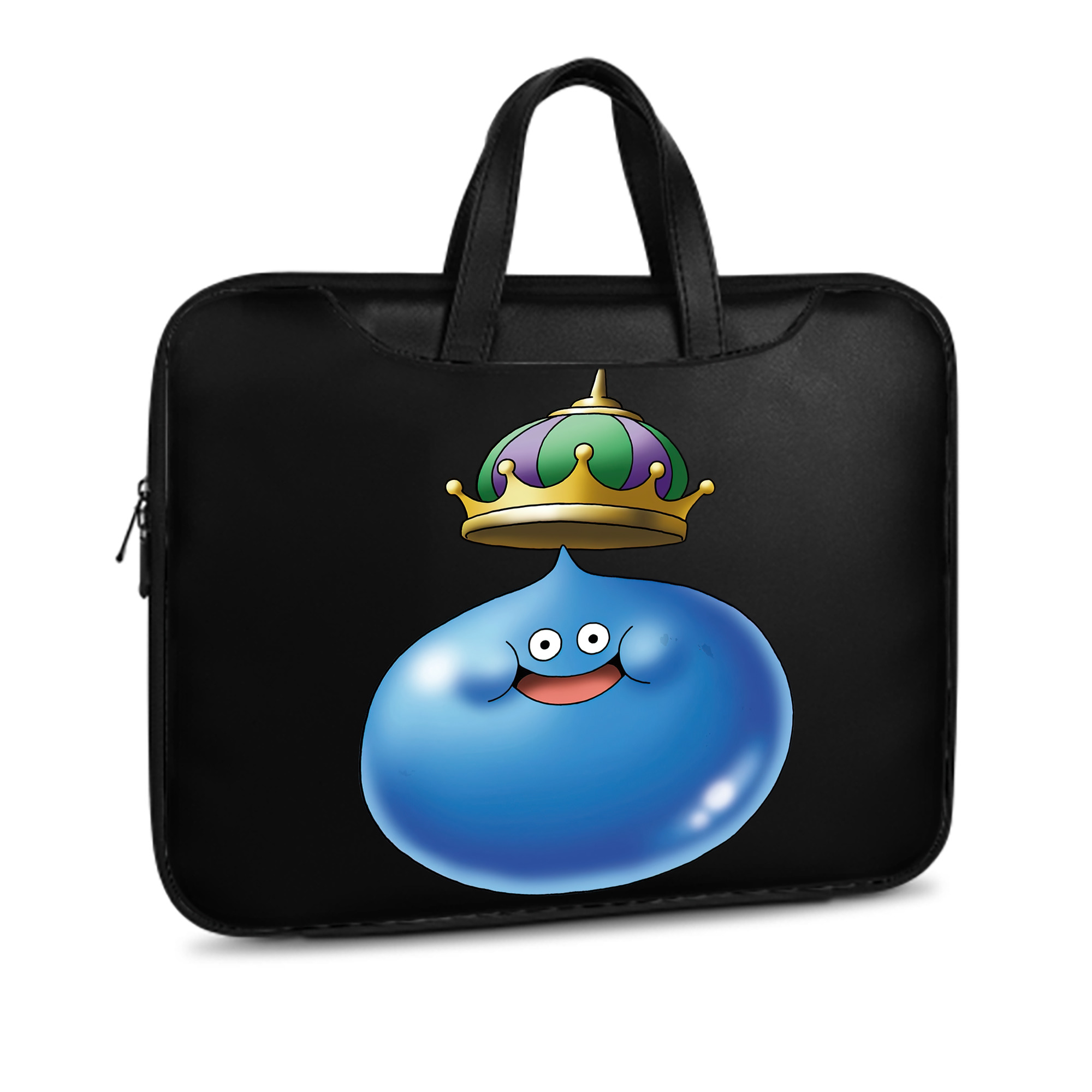 （画像用） ドラゴンクエスト Doragon Kuesuto Dragon Quest レザーラップトップバッグ　ノートパソコンケース