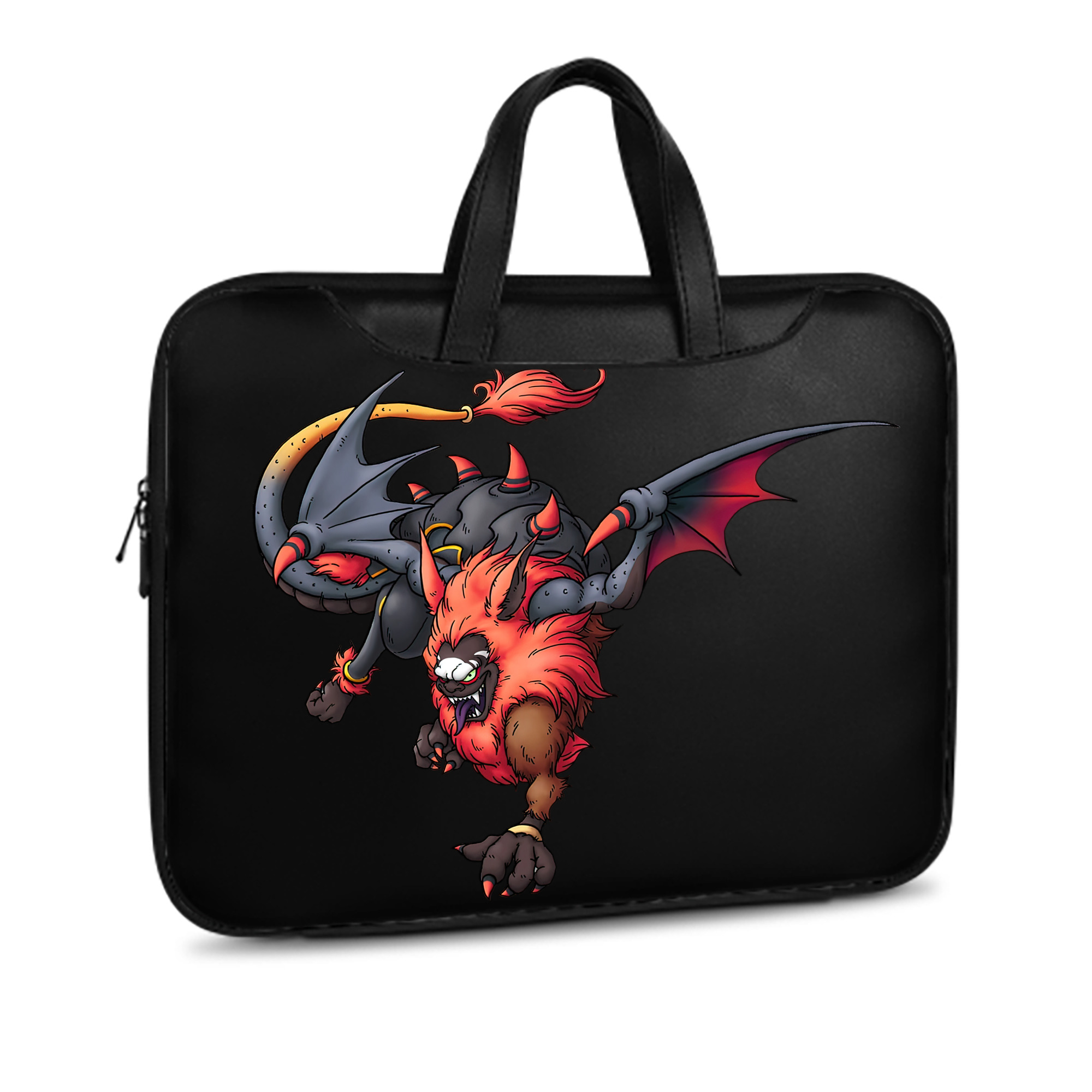 （画像用） ドラゴンクエスト Doragon Kuesuto Dragon Quest レザーラップトップバッグ　ノートパソコンケース