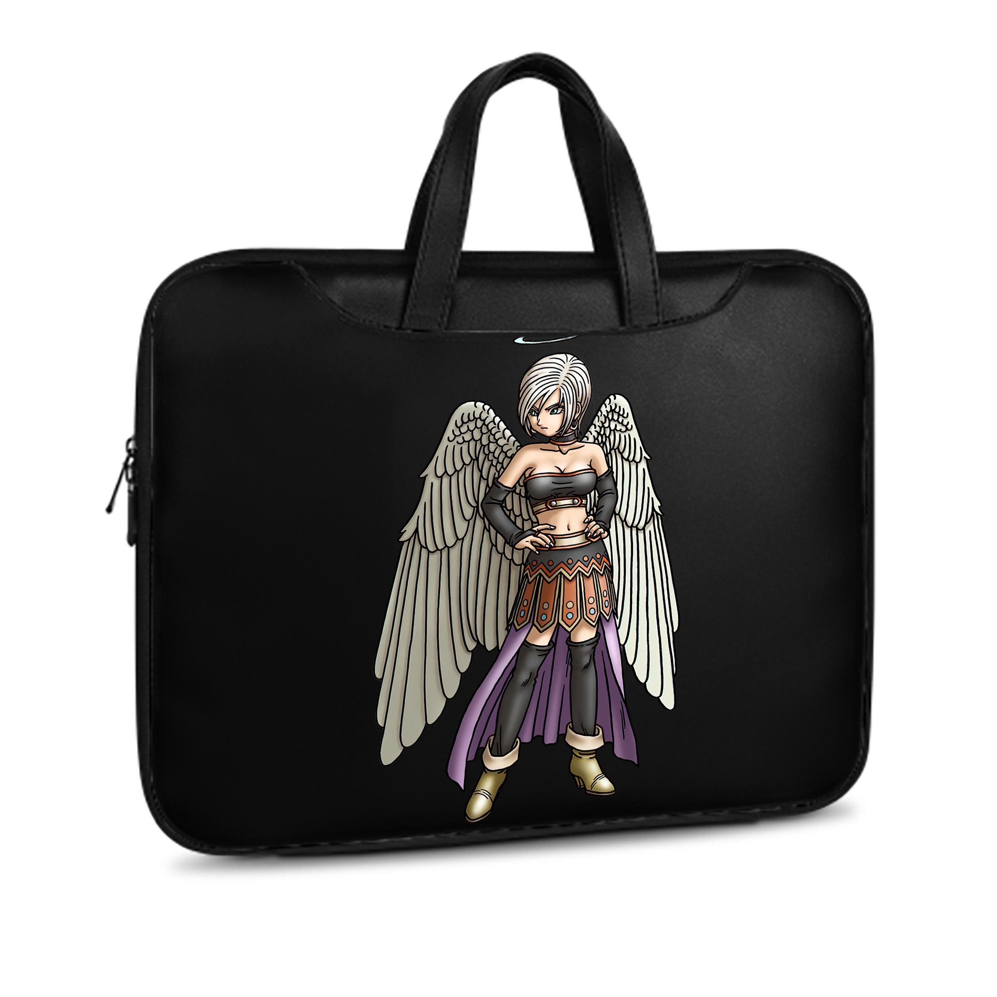 （画像用） ドラゴンクエスト Doragon Kuesuto Dragon Quest レザーラップトップバッグ　ノートパソコンケース