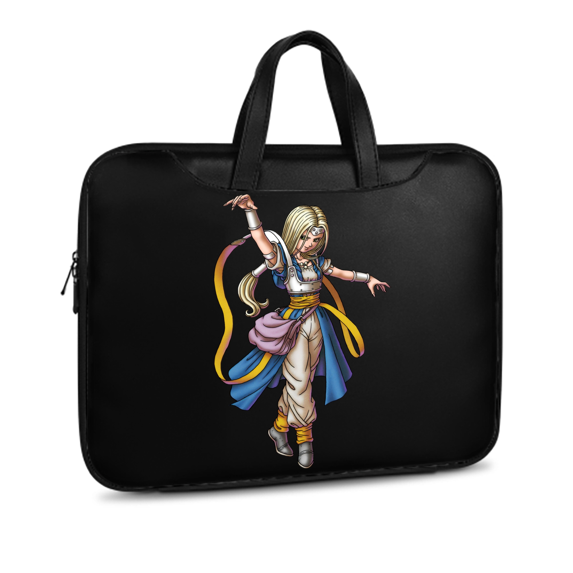（画像用） ドラゴンクエスト Doragon Kuesuto Dragon Quest レザーラップトップバッグ　ノートパソコンケース