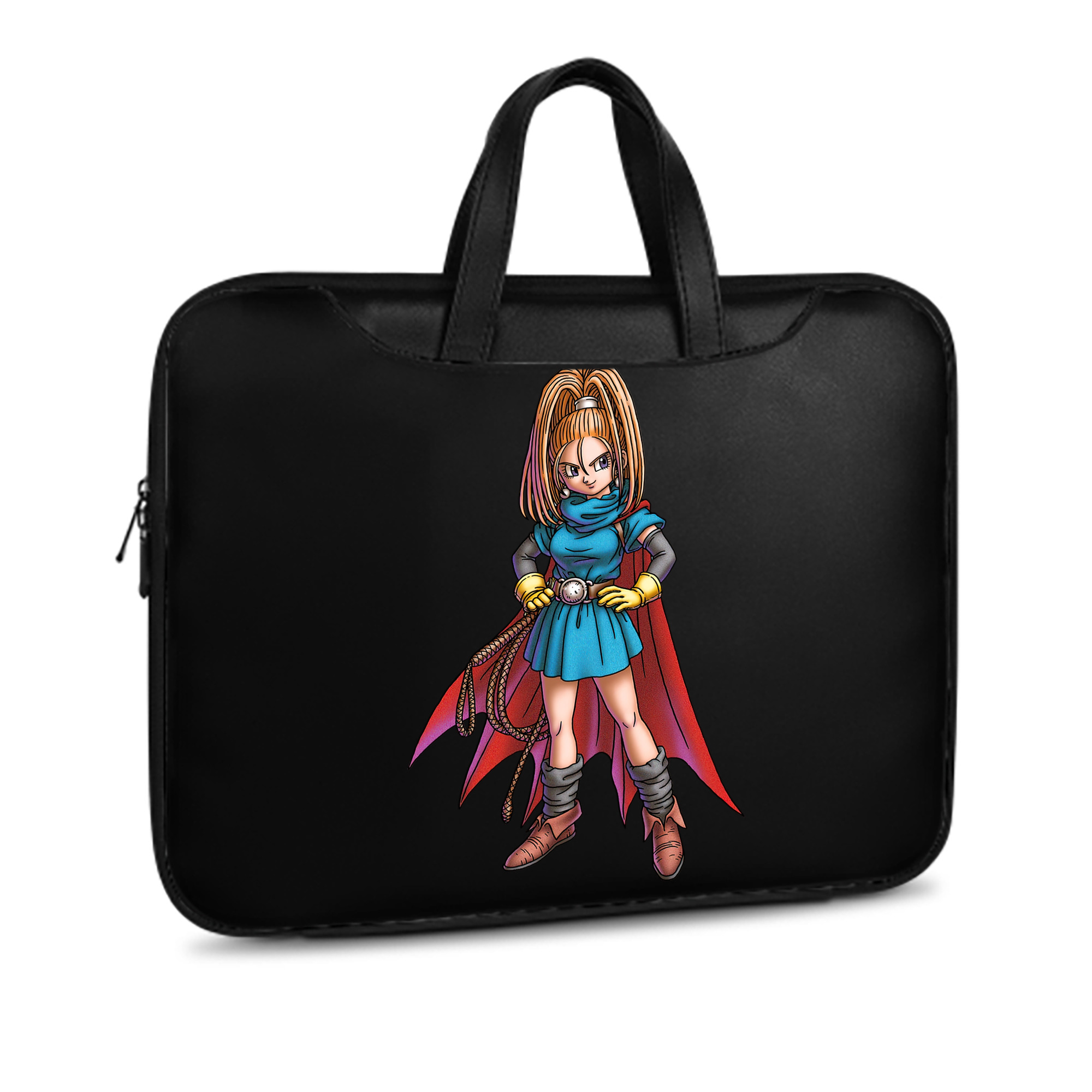 （画像用） ドラゴンクエスト Doragon Kuesuto Dragon Quest レザーラップトップバッグ　ノートパソコンケース