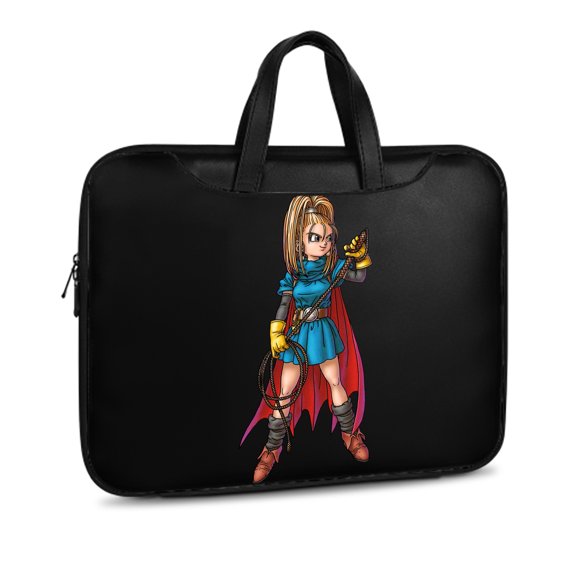 （画像用） ドラゴンクエスト Doragon Kuesuto Dragon Quest レザーラップトップバッグ　ノートパソコンケース