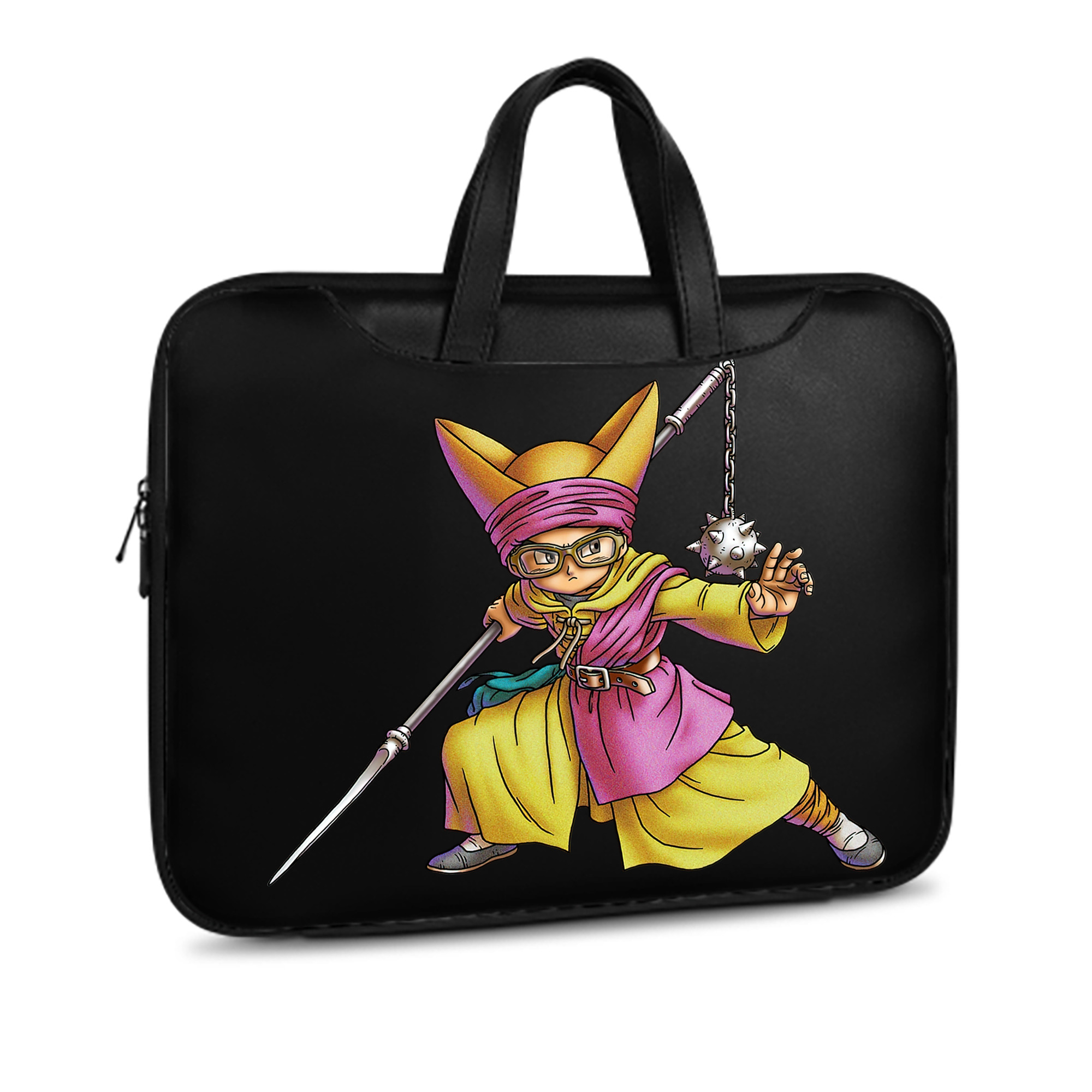 （画像用） ドラゴンクエスト Doragon Kuesuto Dragon Quest レザーラップトップバッグ　ノートパソコンケース