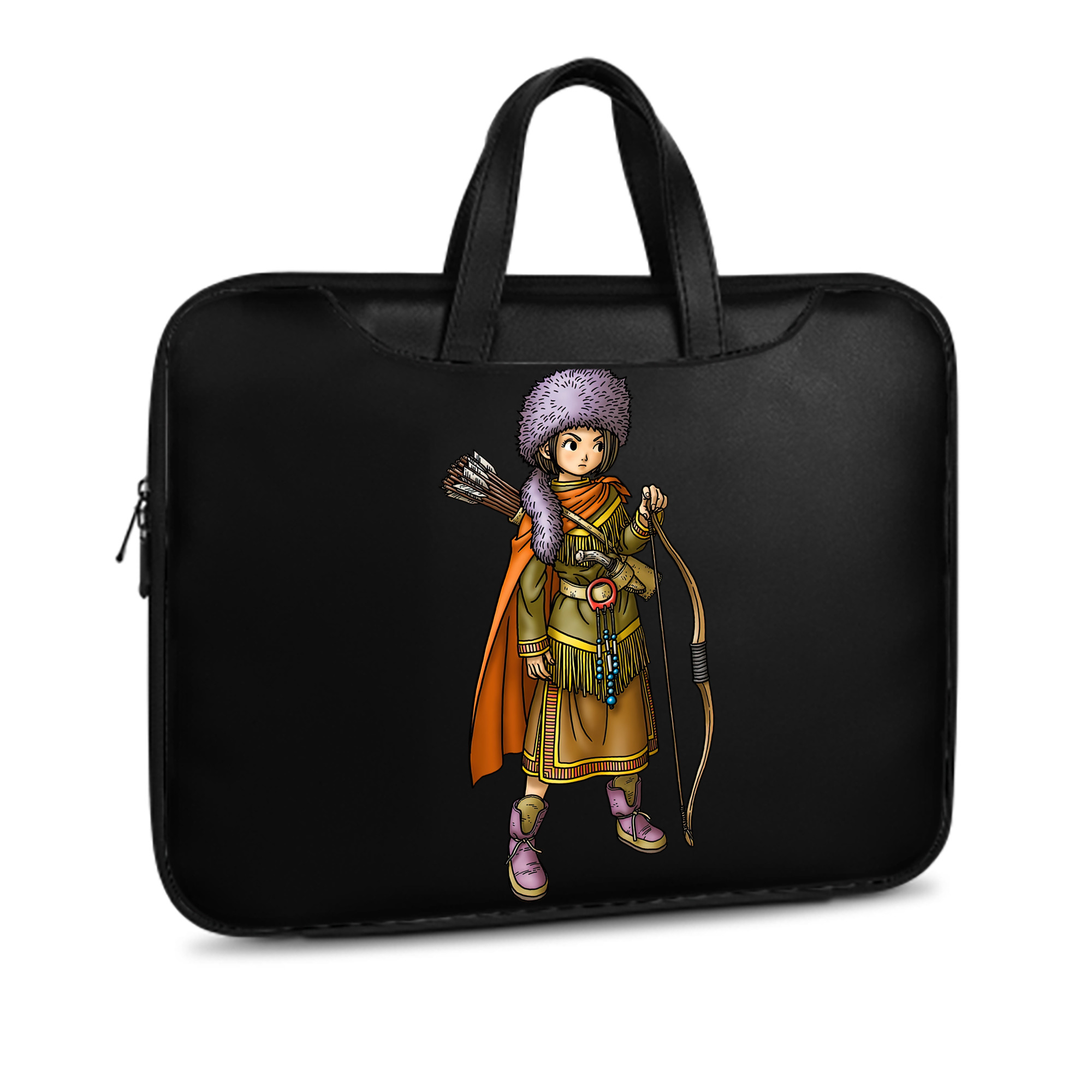 （画像用） ドラゴンクエスト Doragon Kuesuto Dragon Quest レザーラップトップバッグ　ノートパソコンケース