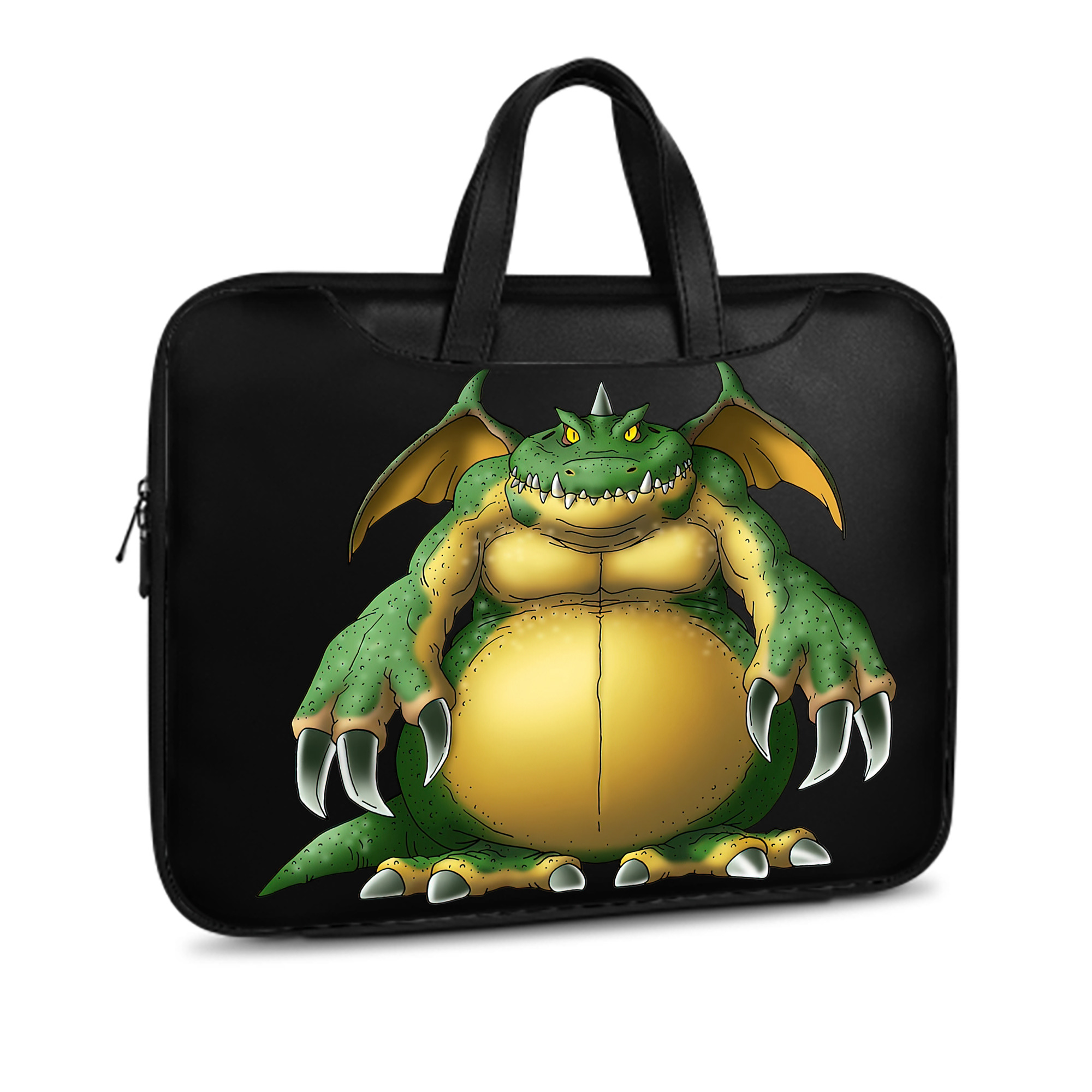 （画像用） ドラゴンクエスト Doragon Kuesuto Dragon Quest レザーラップトップバッグ　ノートパソコンケース