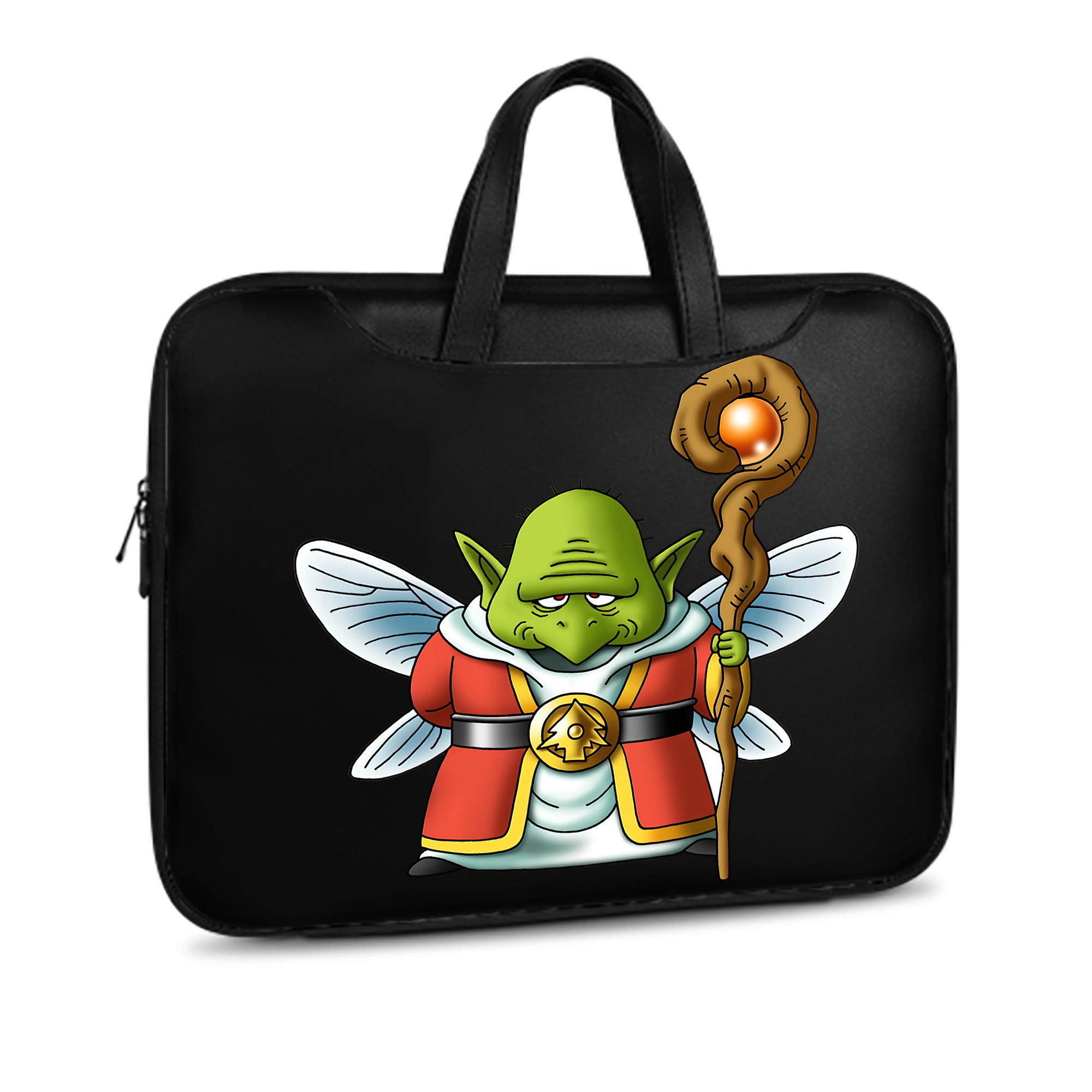 （画像用） ドラゴンクエスト Doragon Kuesuto Dragon Quest レザーラップトップバッグ　ノートパソコンケース