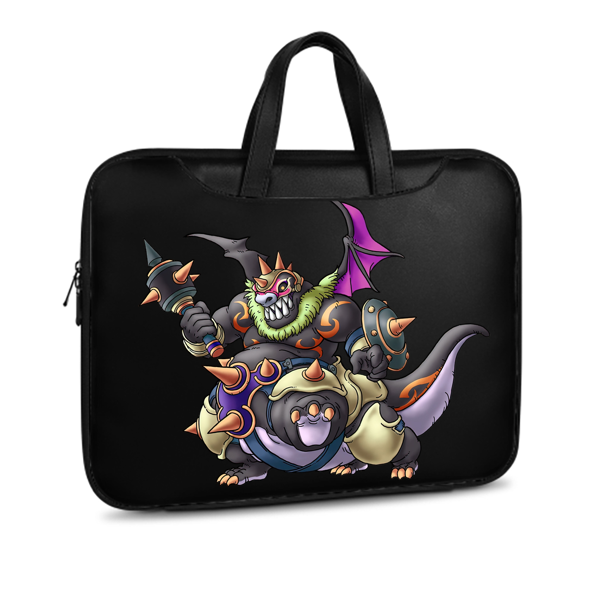（画像用） ドラゴンクエスト Doragon Kuesuto Dragon Quest レザーラップトップバッグ　ノートパソコンケース