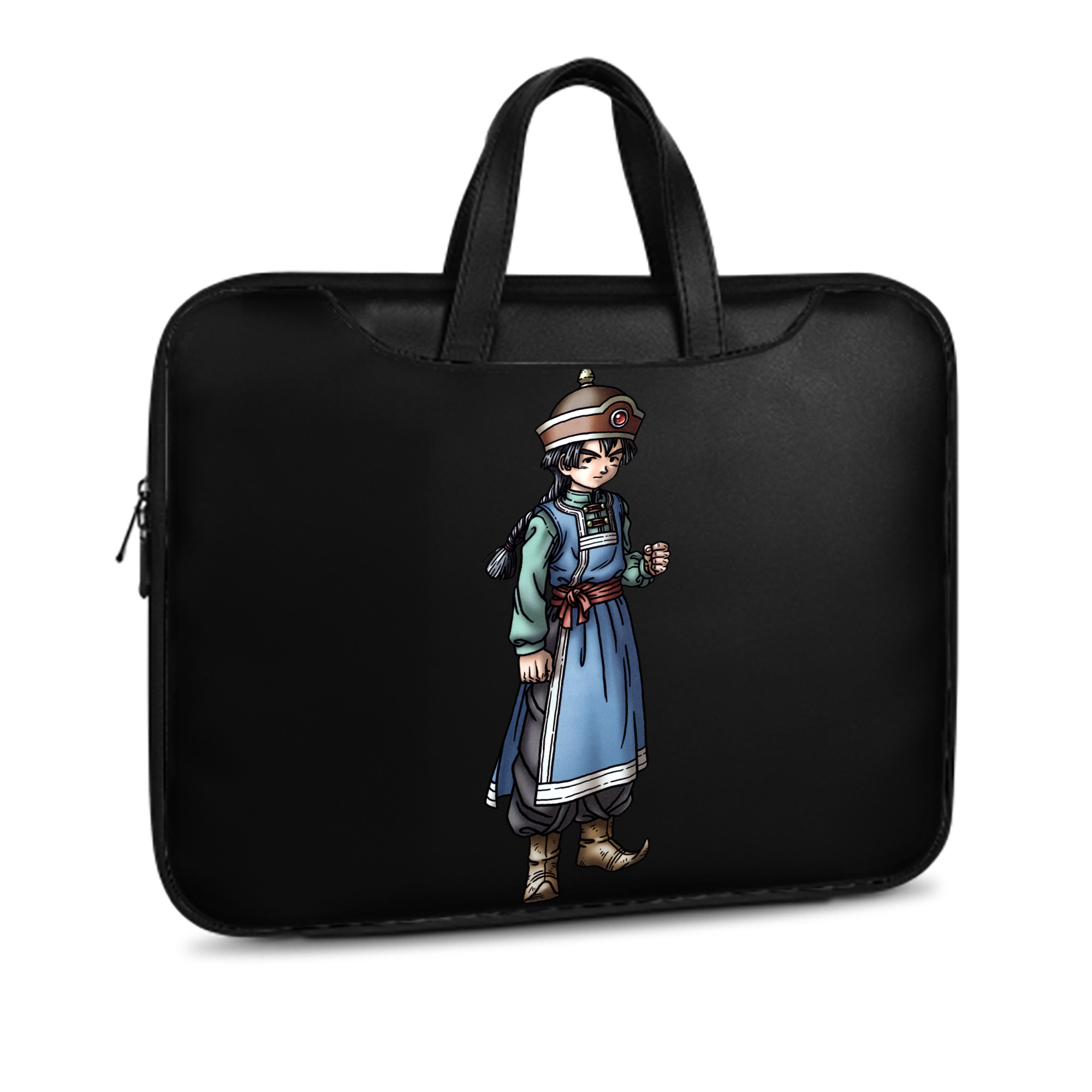 （画像用） ドラゴンクエスト Doragon Kuesuto Dragon Quest レザーラップトップバッグ　ノートパソコンケース