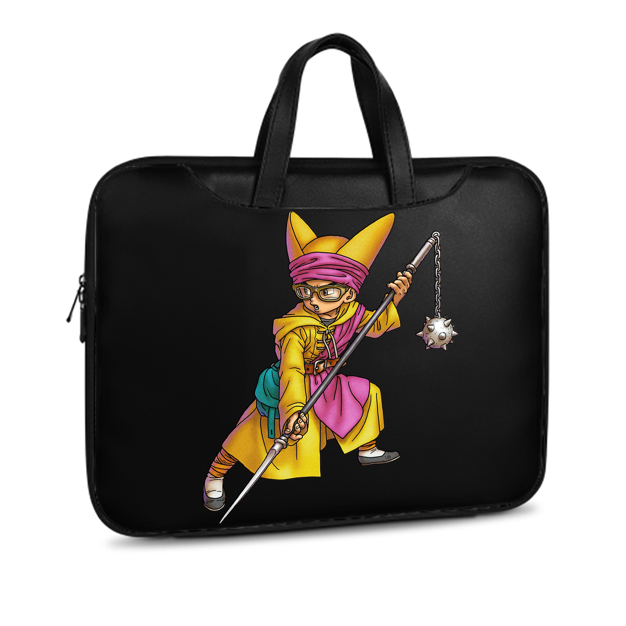 （画像用） ドラゴンクエスト Doragon Kuesuto Dragon Quest レザーラップトップバッグ　ノートパソコンケース