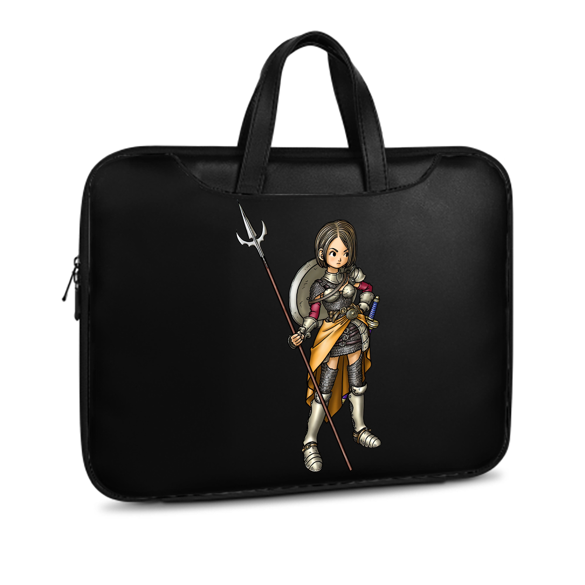 （画像用） ドラゴンクエスト Doragon Kuesuto Dragon Quest レザーラップトップバッグ　ノートパソコンケース