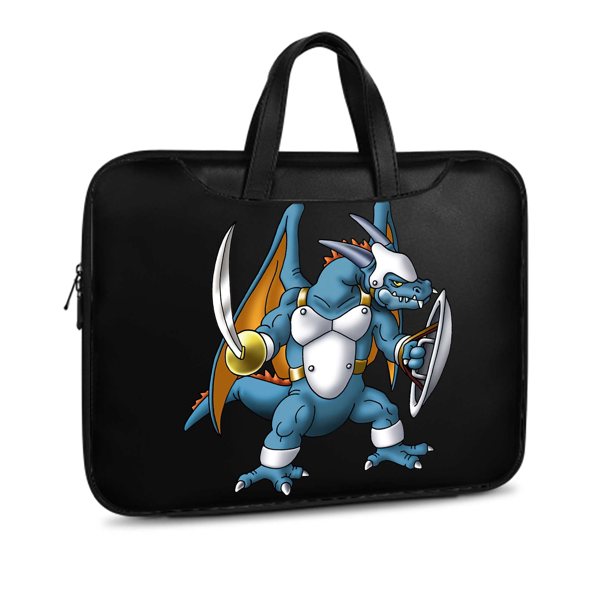 （画像用） ドラゴンクエスト Doragon Kuesuto Dragon Quest レザーラップトップバッグ　ノートパソコンケース