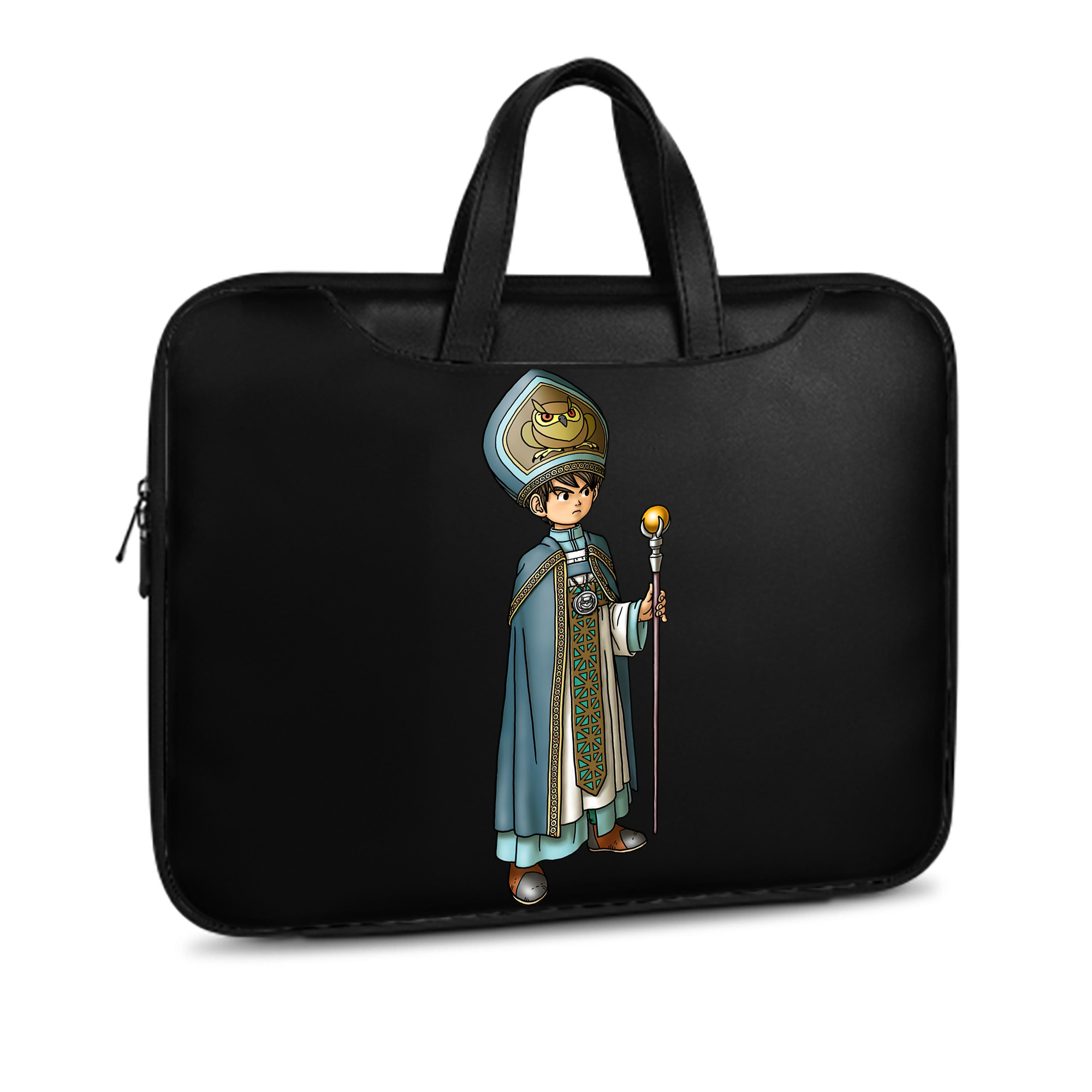 （画像用） ドラゴンクエスト Doragon Kuesuto Dragon Quest レザーラップトップバッグ　ノートパソコンケース