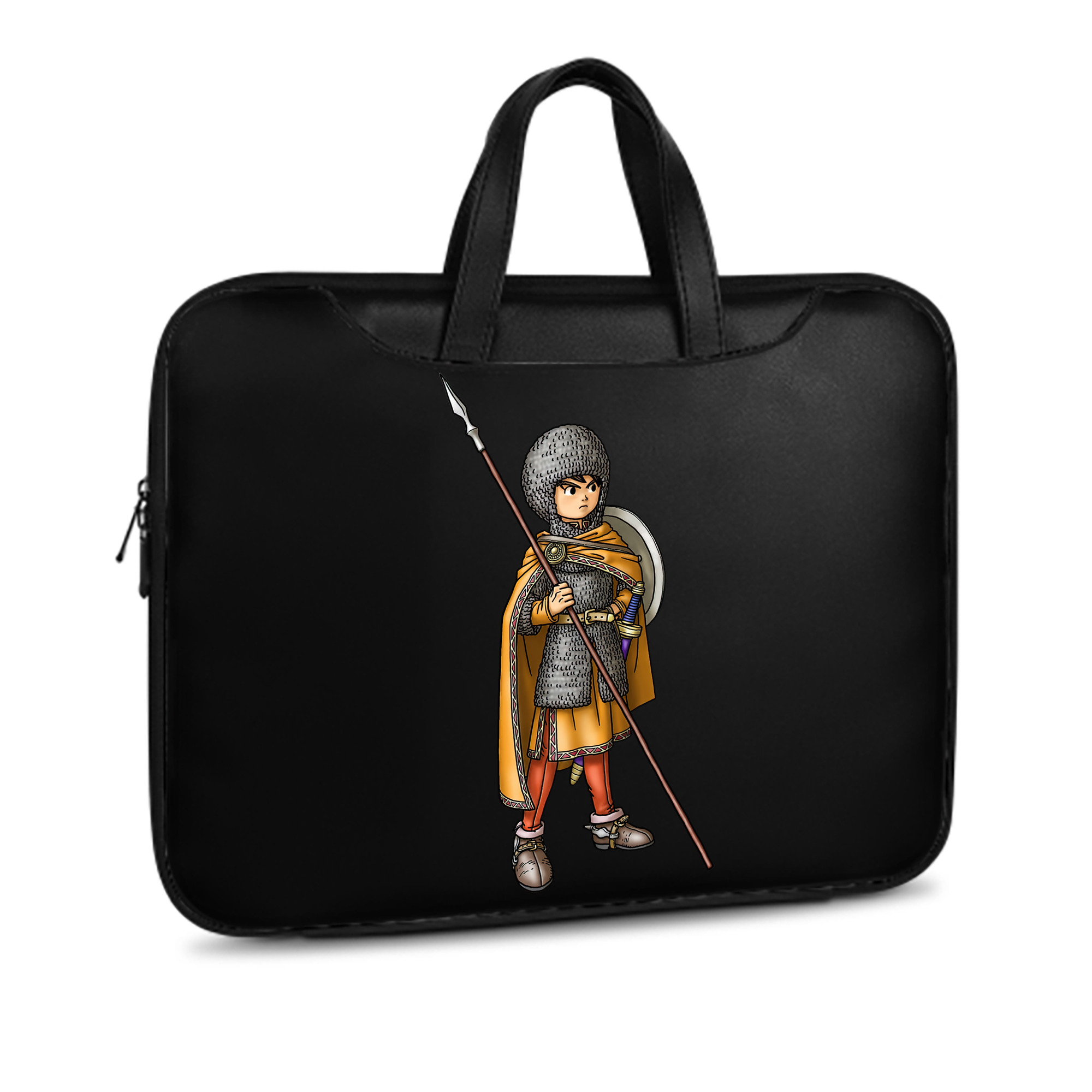 （画像用） ドラゴンクエスト Doragon Kuesuto Dragon Quest レザーラップトップバッグ　ノートパソコンケース