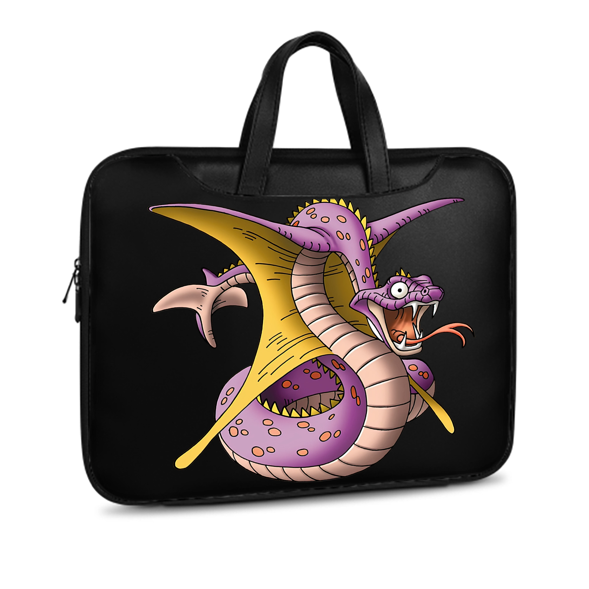 （画像用） ドラゴンクエスト Doragon Kuesuto Dragon Quest レザーラップトップバッグ　ノートパソコンケース