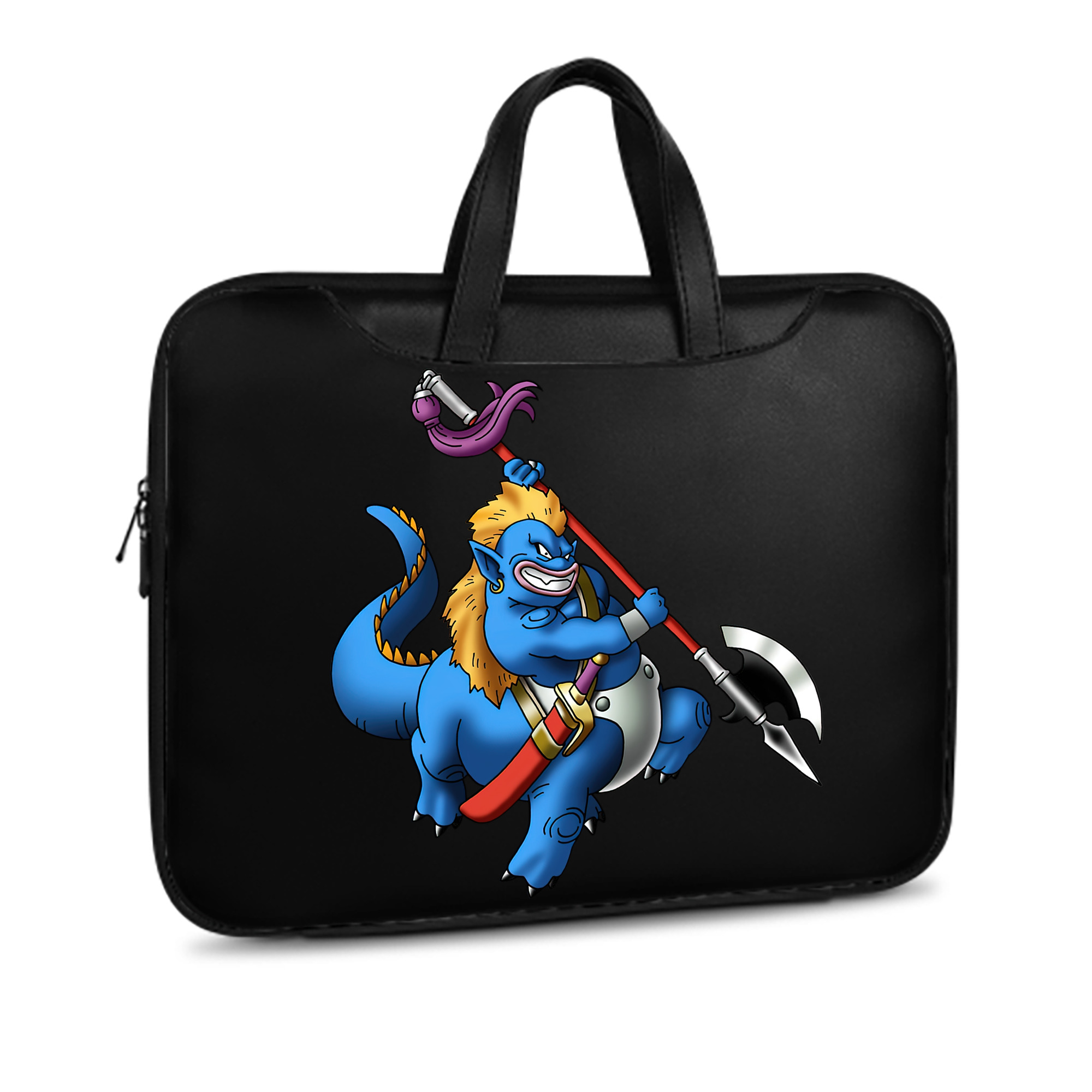 （画像用） ドラゴンクエスト Doragon Kuesuto Dragon Quest レザーラップトップバッグ　ノートパソコンケース