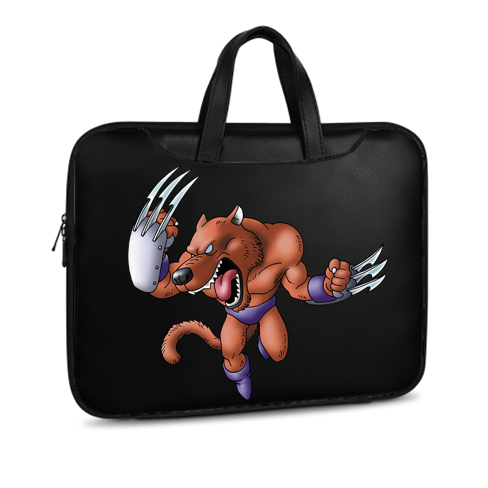 （画像用） ドラゴンクエスト Doragon Kuesuto Dragon Quest レザーラップトップバッグ　ノートパソコンケース