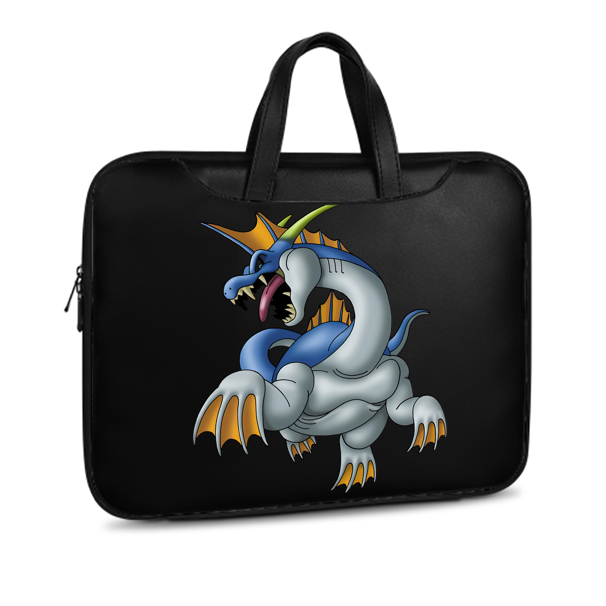 （画像用） ドラゴンクエスト Doragon Kuesuto Dragon Quest レザーラップトップバッグ　ノートパソコンケース