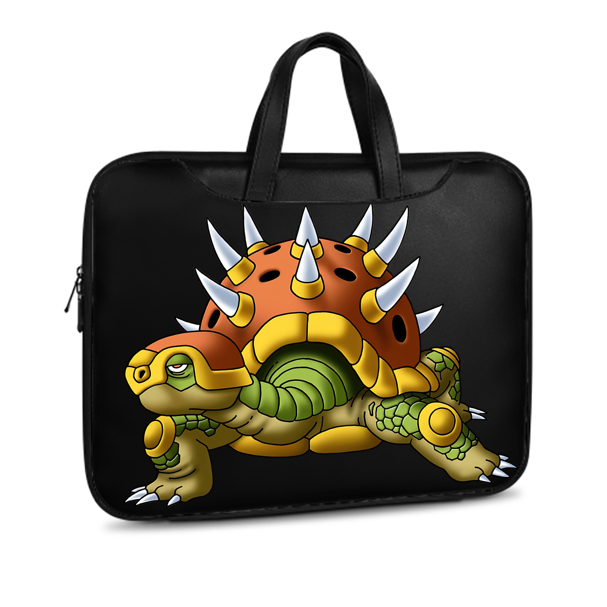 （画像用） ドラゴンクエスト Doragon Kuesuto Dragon Quest レザーラップトップバッグ　ノートパソコンケース