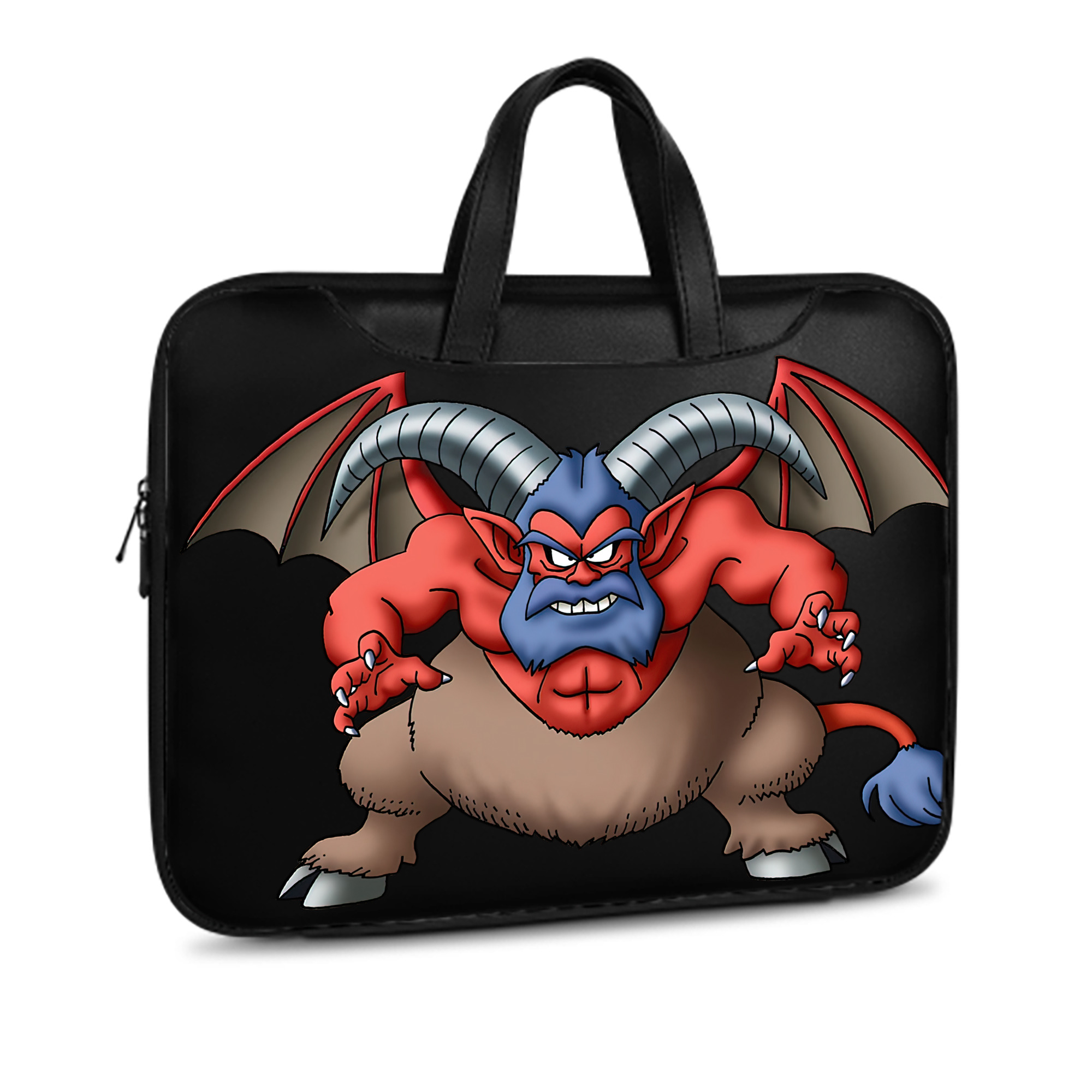 （画像用） ドラゴンクエスト Doragon Kuesuto Dragon Quest レザーラップトップバッグ　ノートパソコンケース