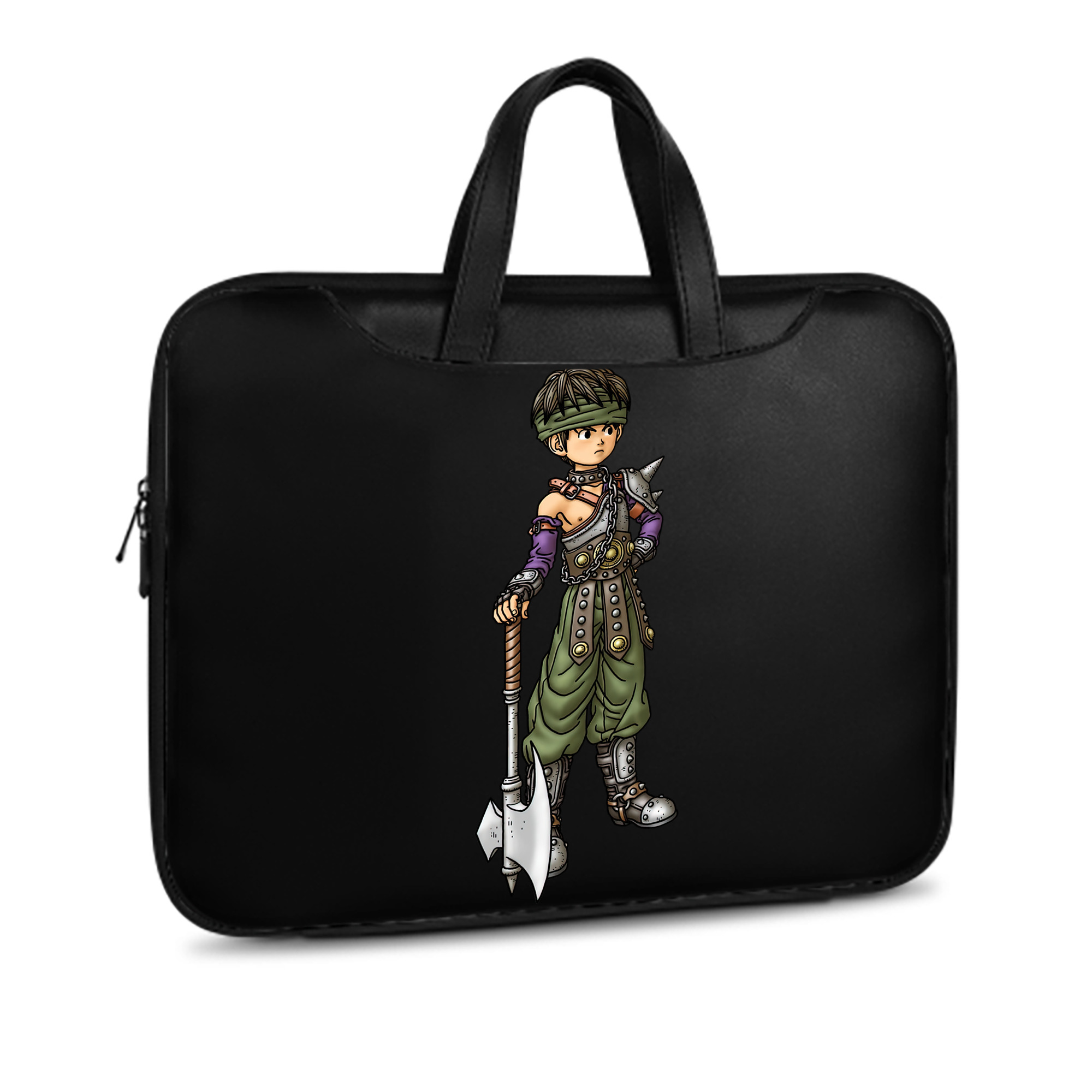 （画像用） ドラゴンクエスト Doragon Kuesuto Dragon Quest レザーラップトップバッグ　ノートパソコンケース