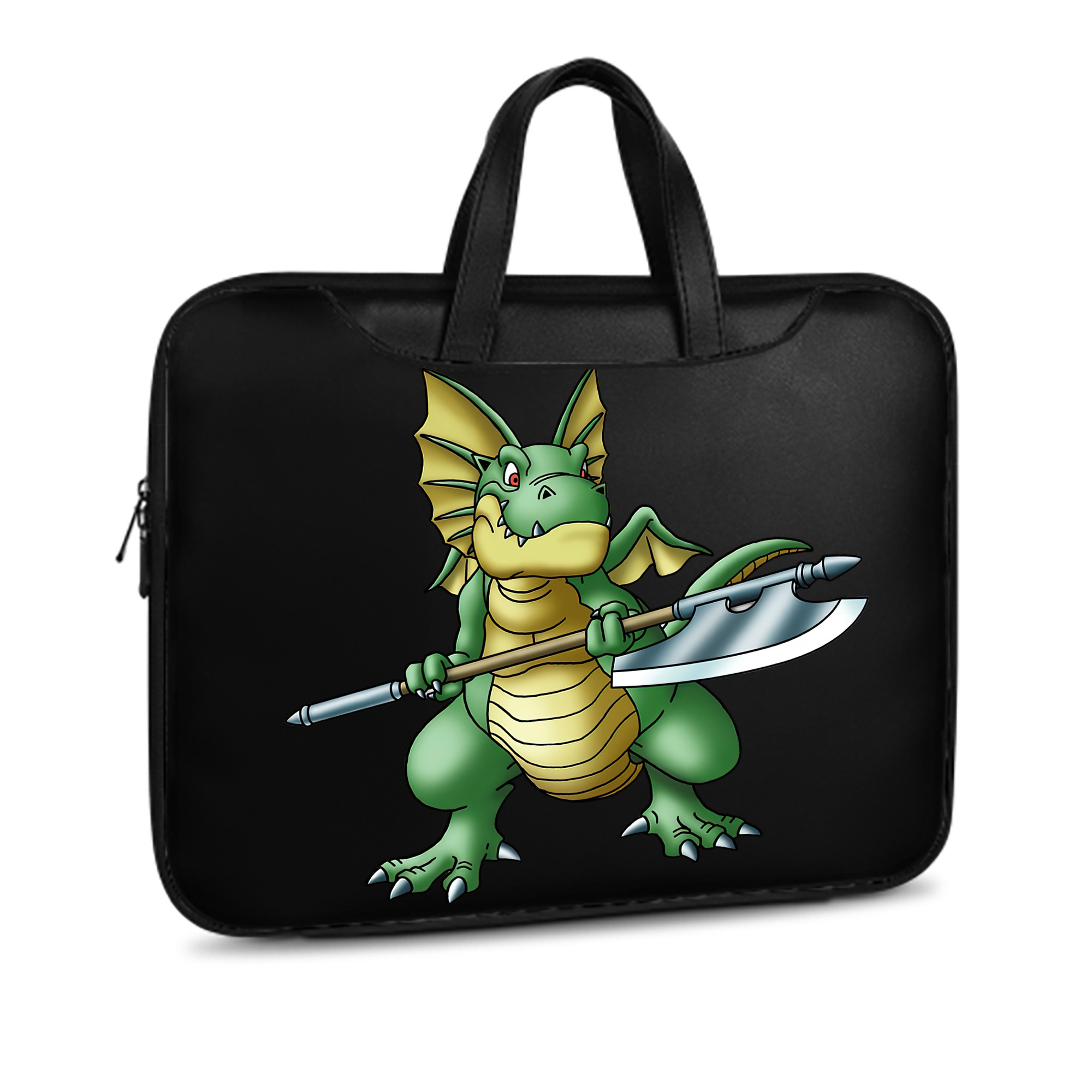（画像用） ドラゴンクエスト Doragon Kuesuto Dragon Quest レザーラップトップバッグ　ノートパソコンケース